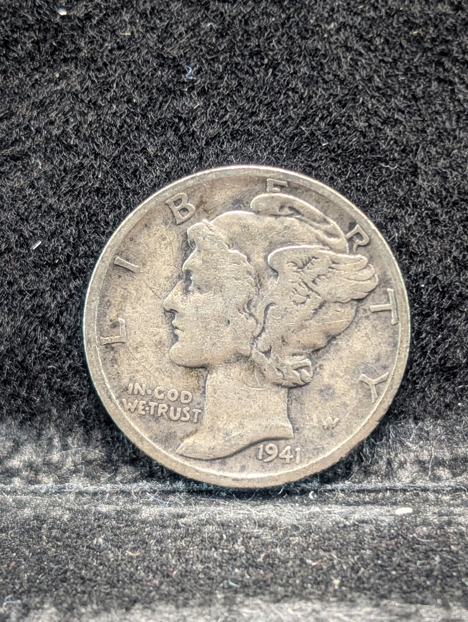 1941 P, D, & S Mercury 90% Silver Dimes - Complete Year Set!