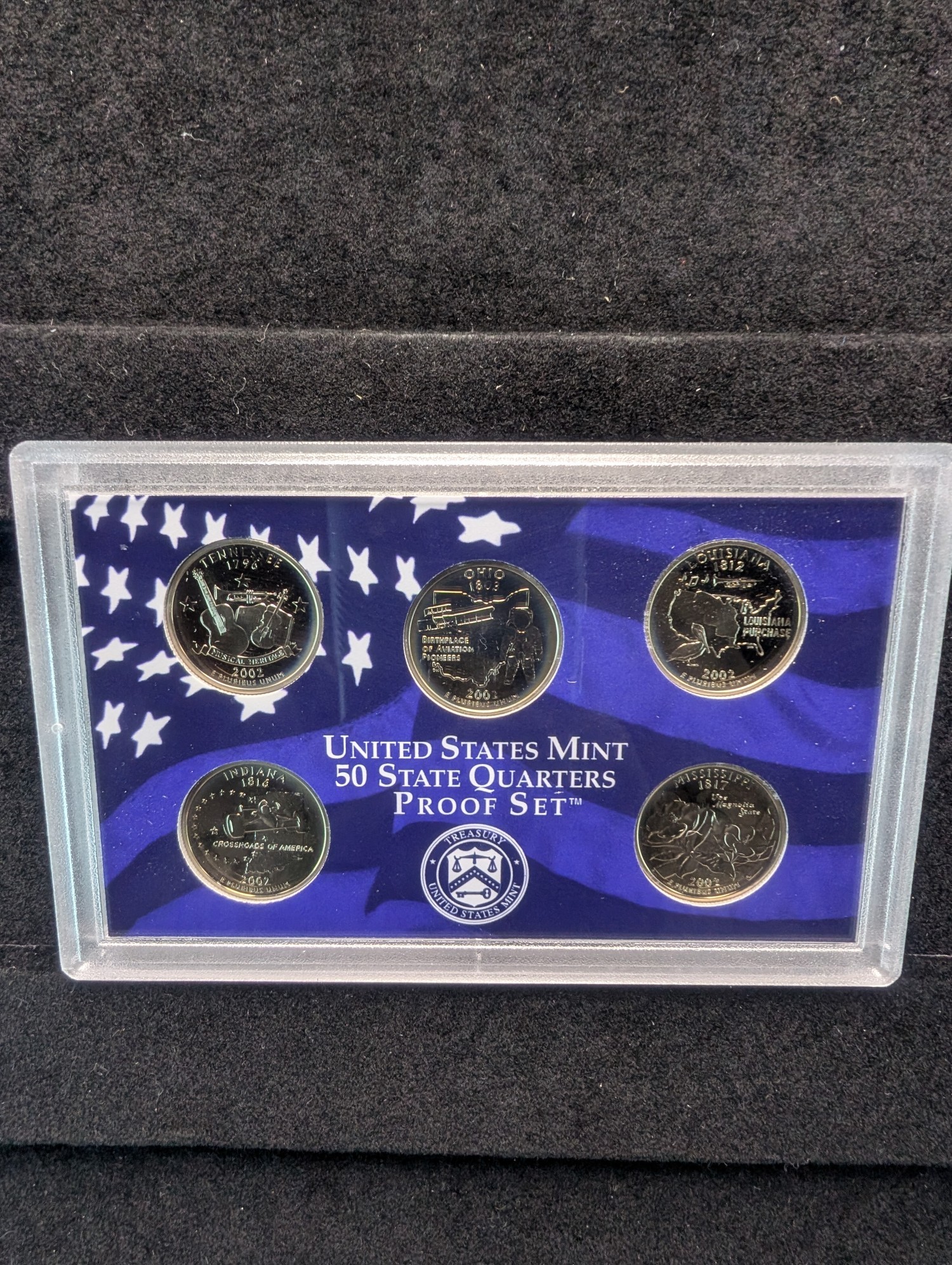 2002-S & 2003-S U.S. Mint State Quarter Proof Sets in OGP w/ COA