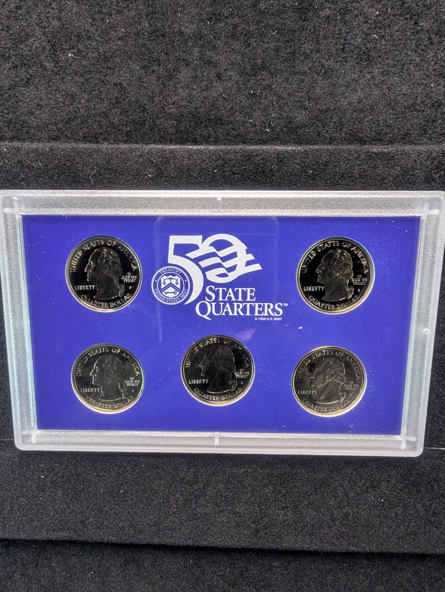 2002-S & 2003-S U.S. Mint State Quarter Proof Sets in OGP w/ COA