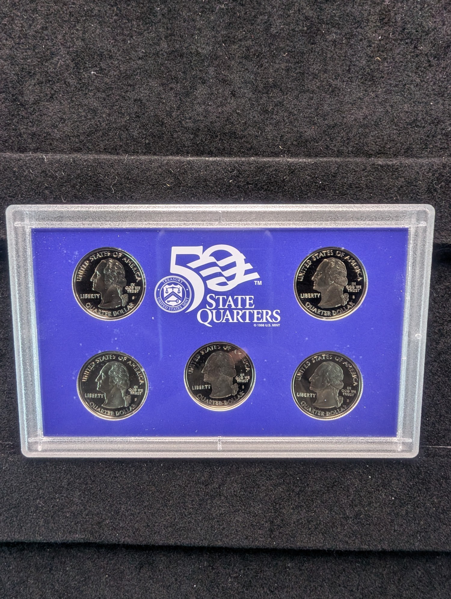 2002-S & 2003-S U.S. Mint State Quarter Proof Sets in OGP w/ COA