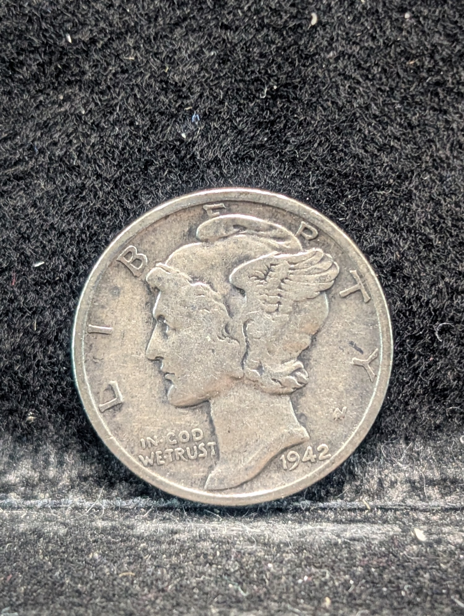 1942 P, D, & S Mercury 90% Silver Dimes - Complete Year Set!