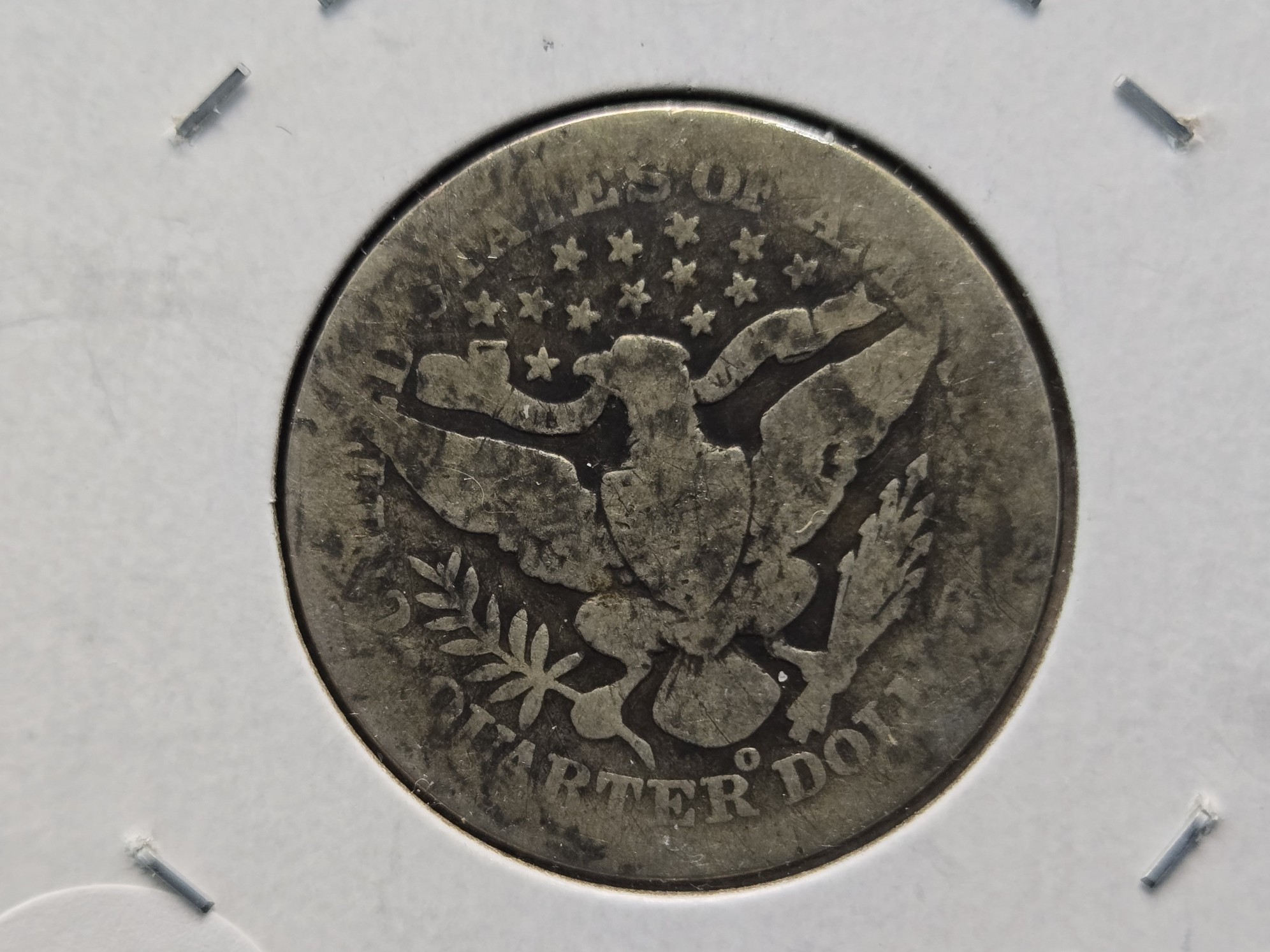 1908-O Barber 90% Silver Quarter - 118 Years Old!