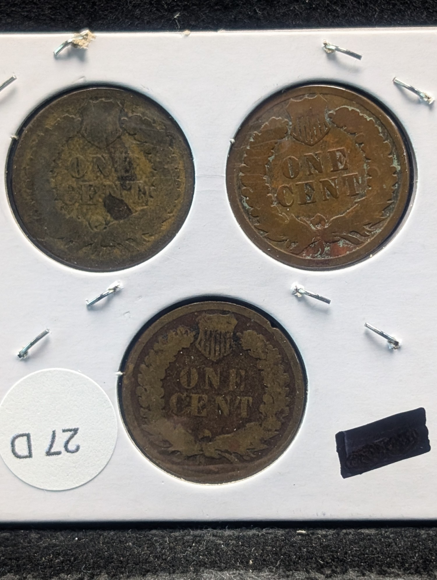 1880, 1881, & 1883 Indian Head Cents