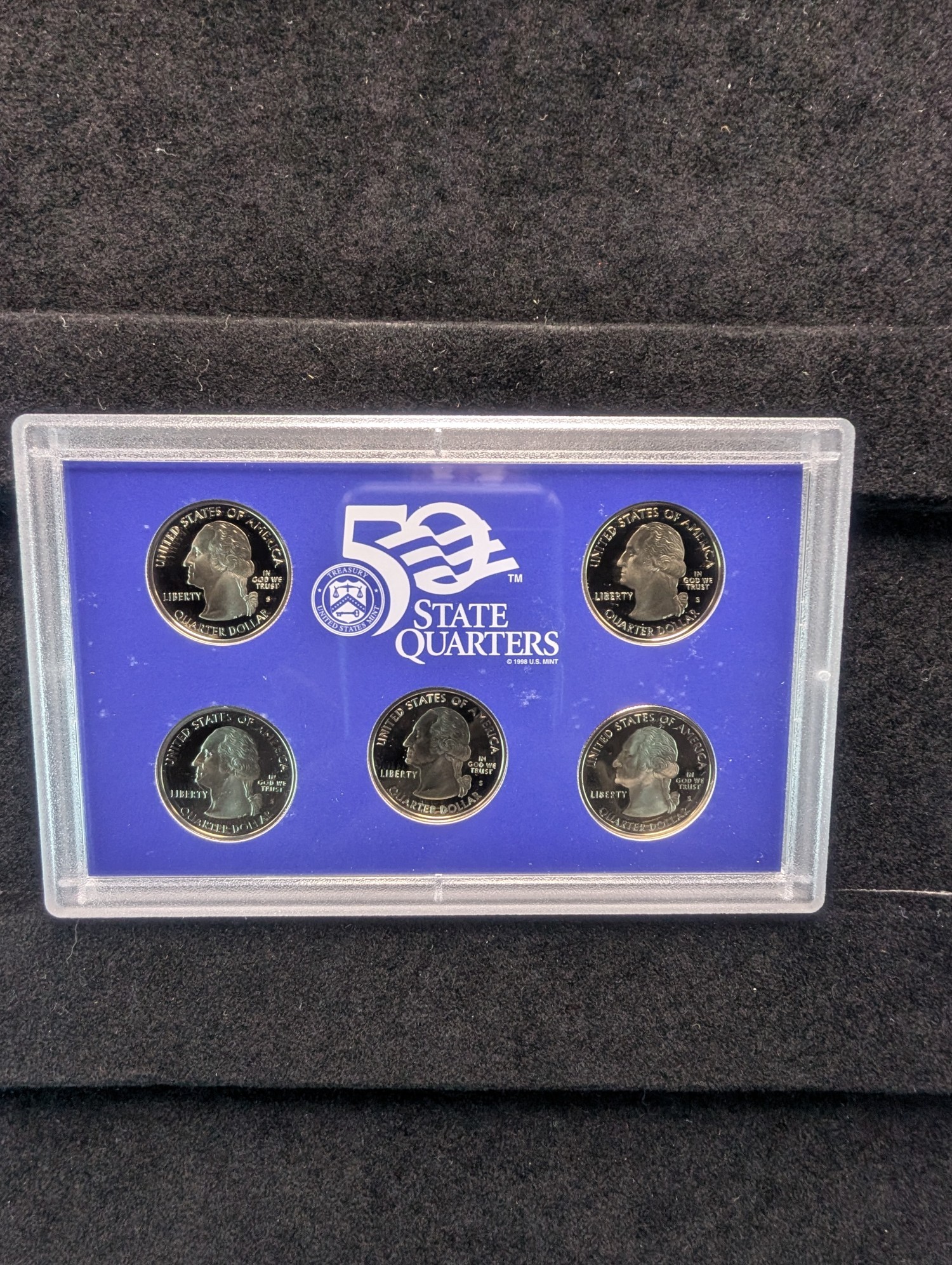 2004-S & 2005-S U.S. Mint State Quarter Proof Sets in OGP w/ COA