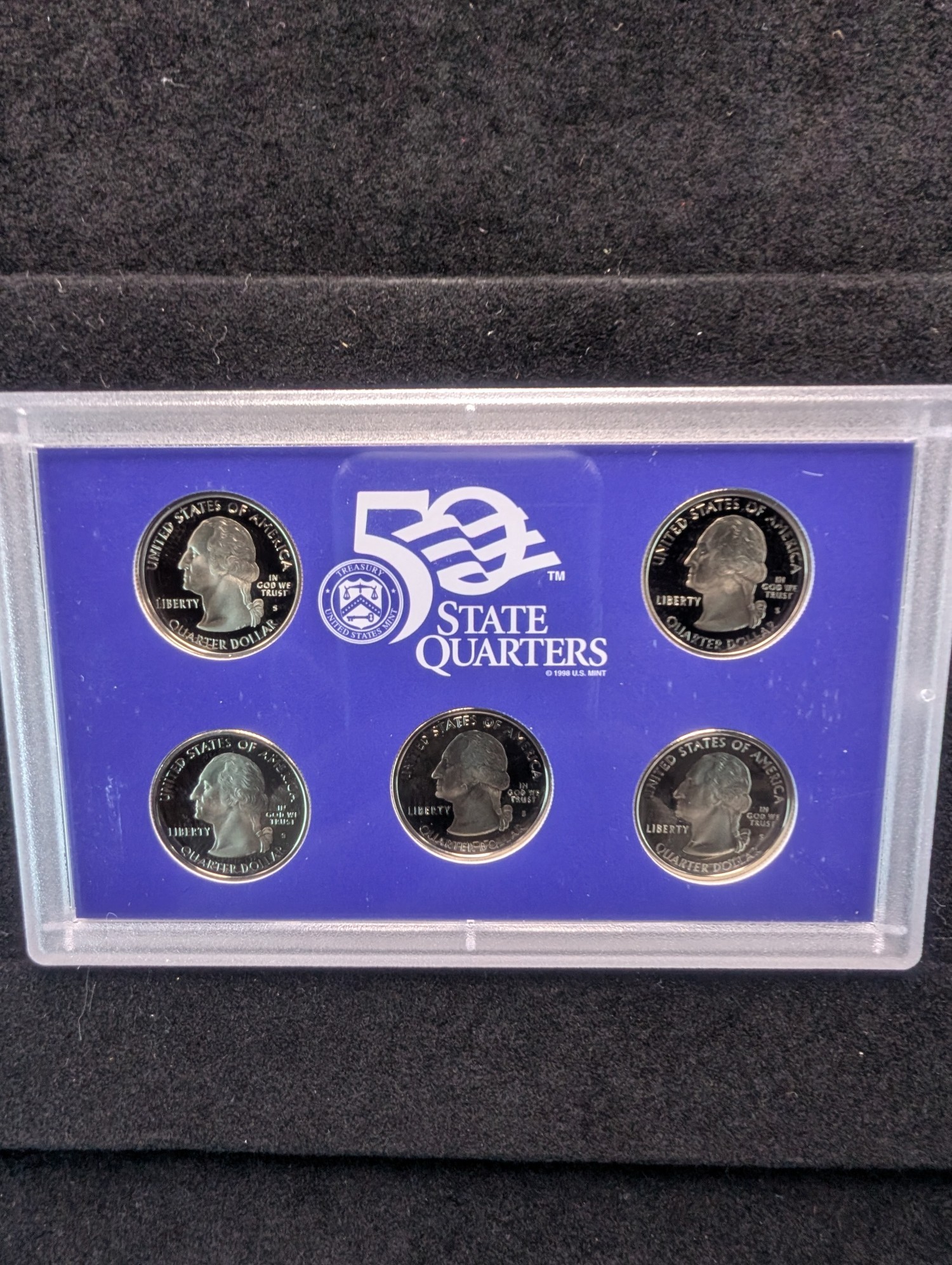 2004-S & 2005-S U.S. Mint State Quarter Proof Sets in OGP w/ COA