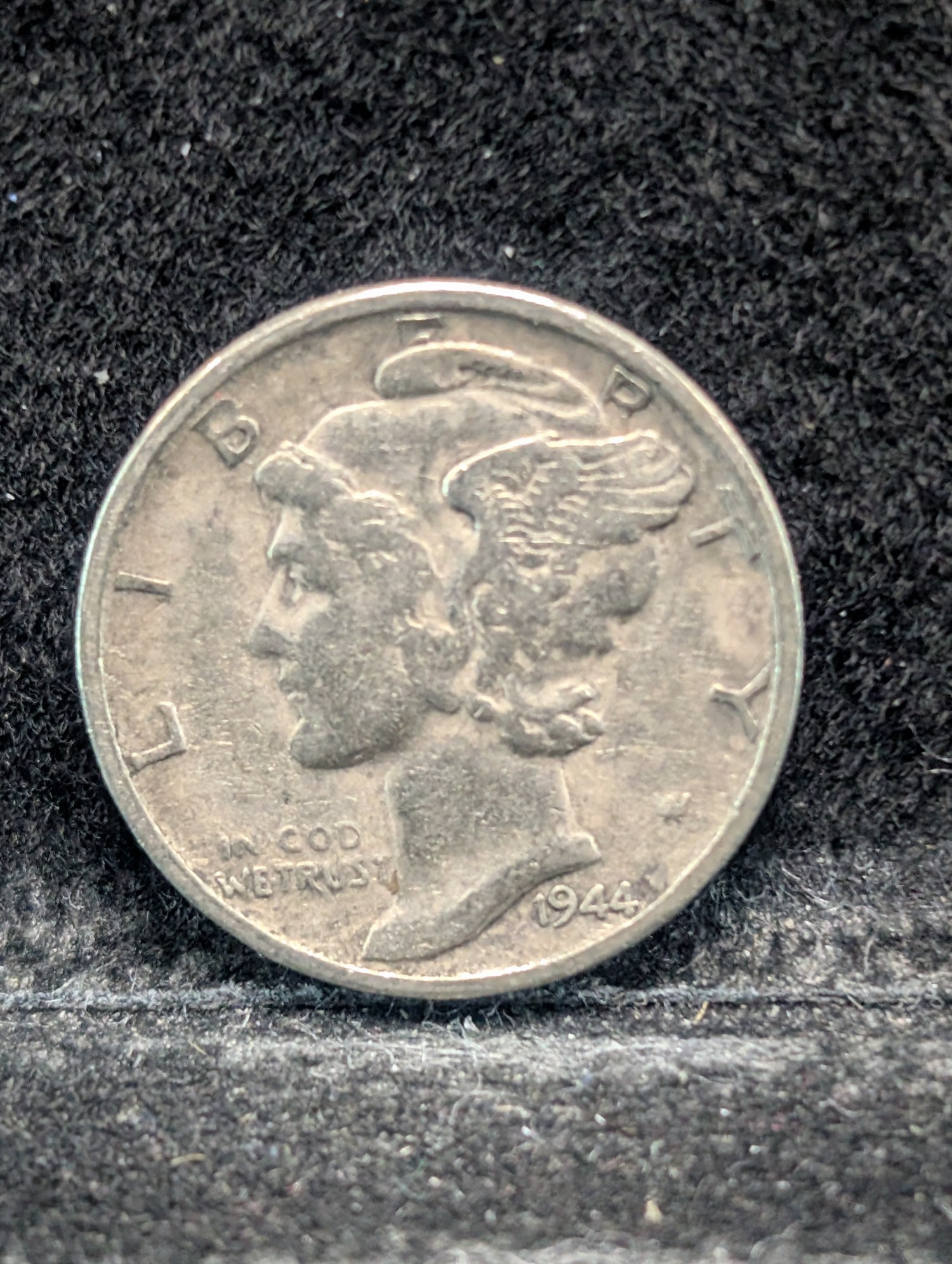 1944 P, D, & S Mercury 90% Silver Dimes - Complete Year Set!