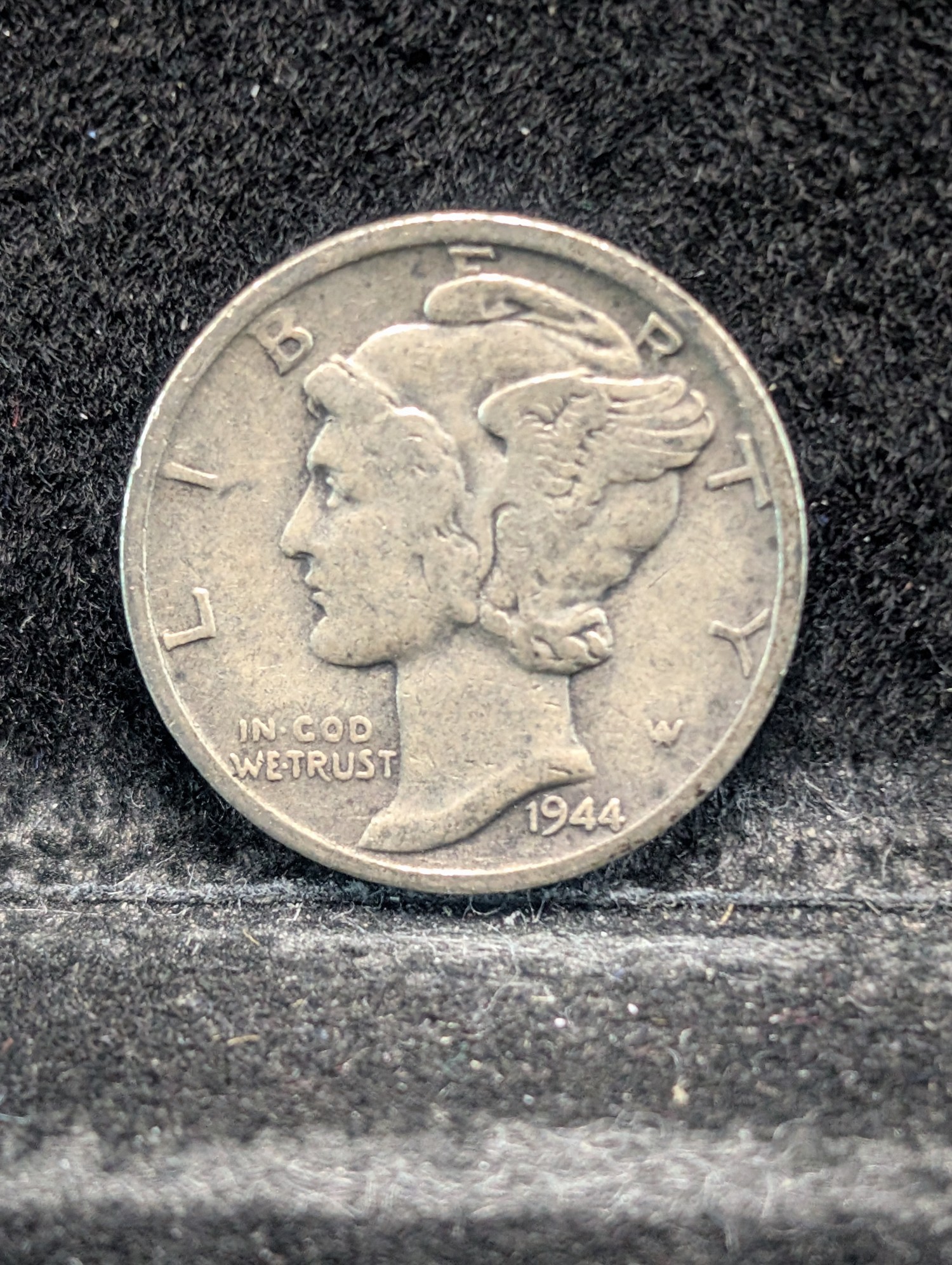 1944 P, D, & S Mercury 90% Silver Dimes - Complete Year Set!