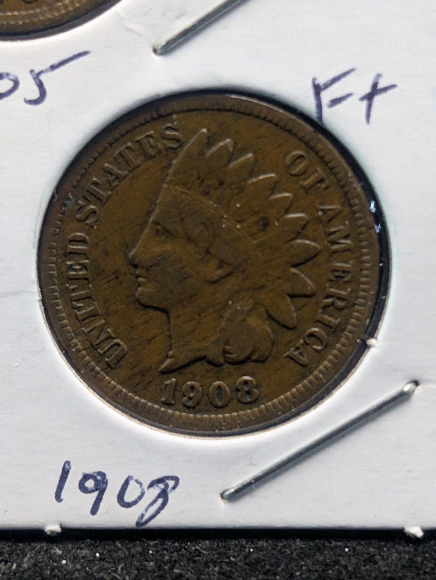 1905, 1906, & 1908 Indian Head Cents