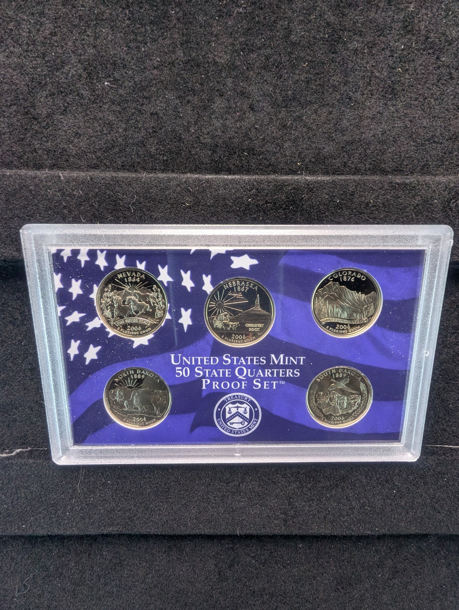 2006-S & 2007-S U.S. State Quarter Proof Sets In OGP w/ COA - Lower Mintages!