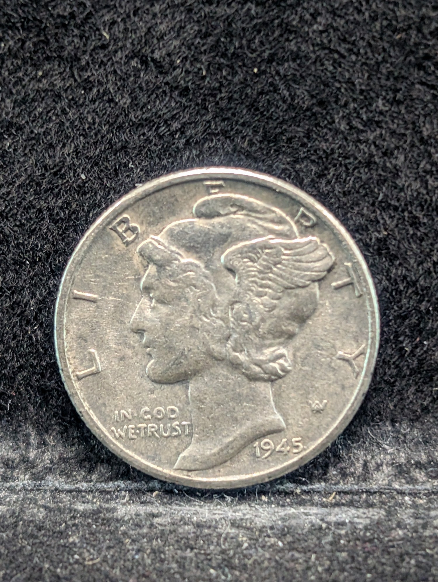 1945 P, D, & S Mercury 90% Silver Dimes - Complete Year Set!