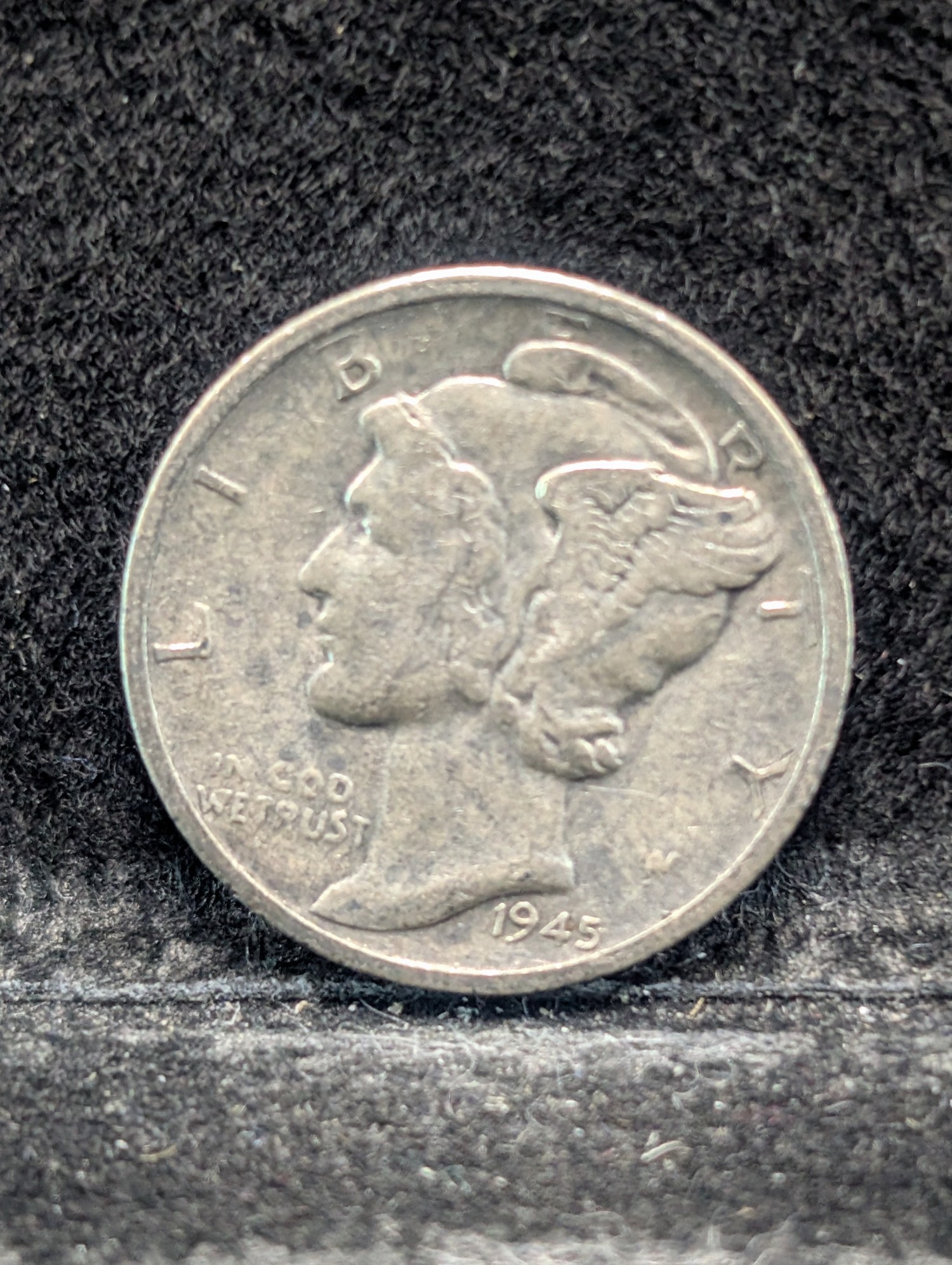 1945 P, D, & S Mercury 90% Silver Dimes - Complete Year Set!