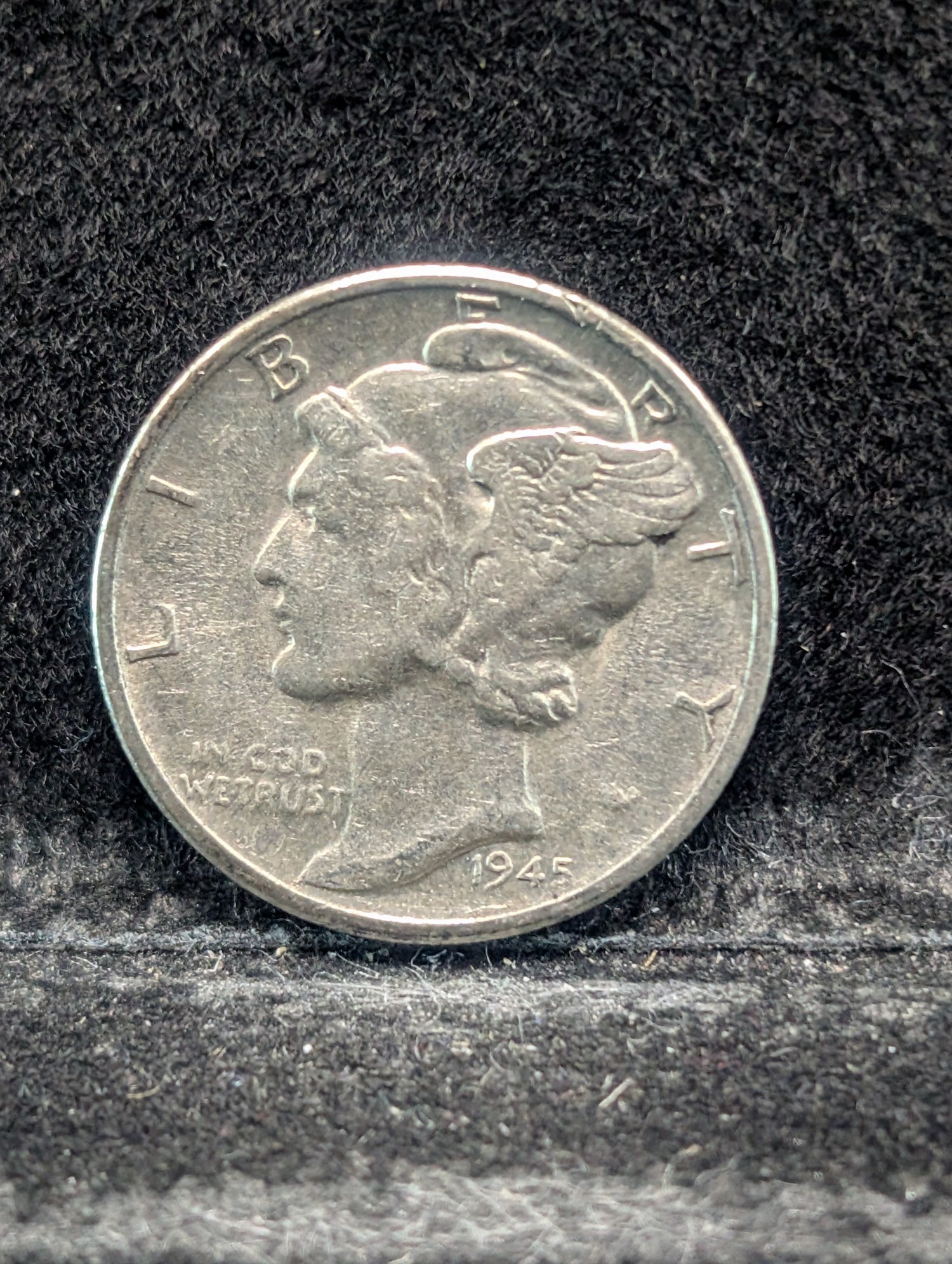 1945 P, D, & S Mercury 90% Silver Dimes - Complete Year Set!