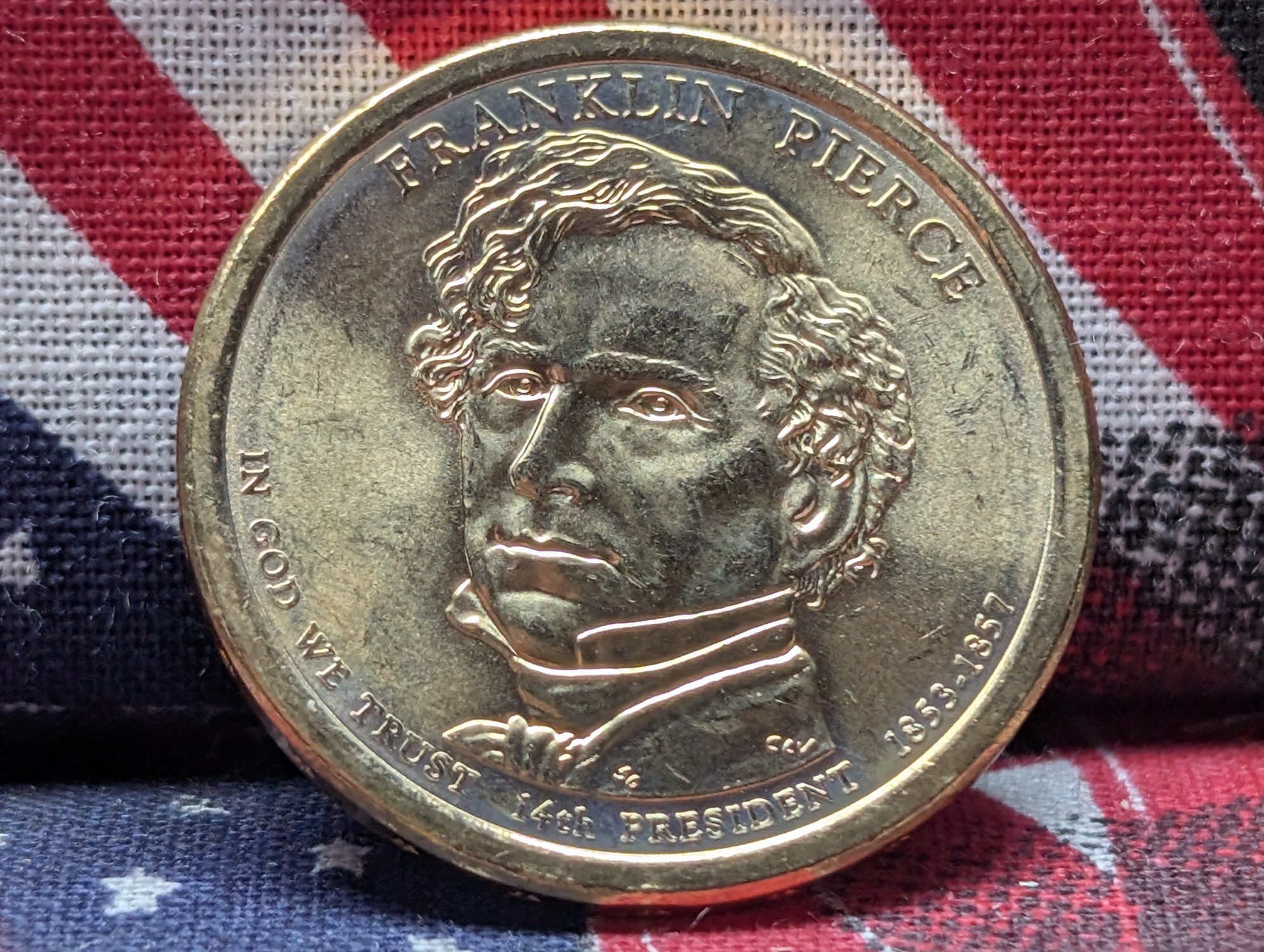 2010-D Franklin Pierce Presidential Dollar - Position A - Uncirculated bought directly from the US mint when released.