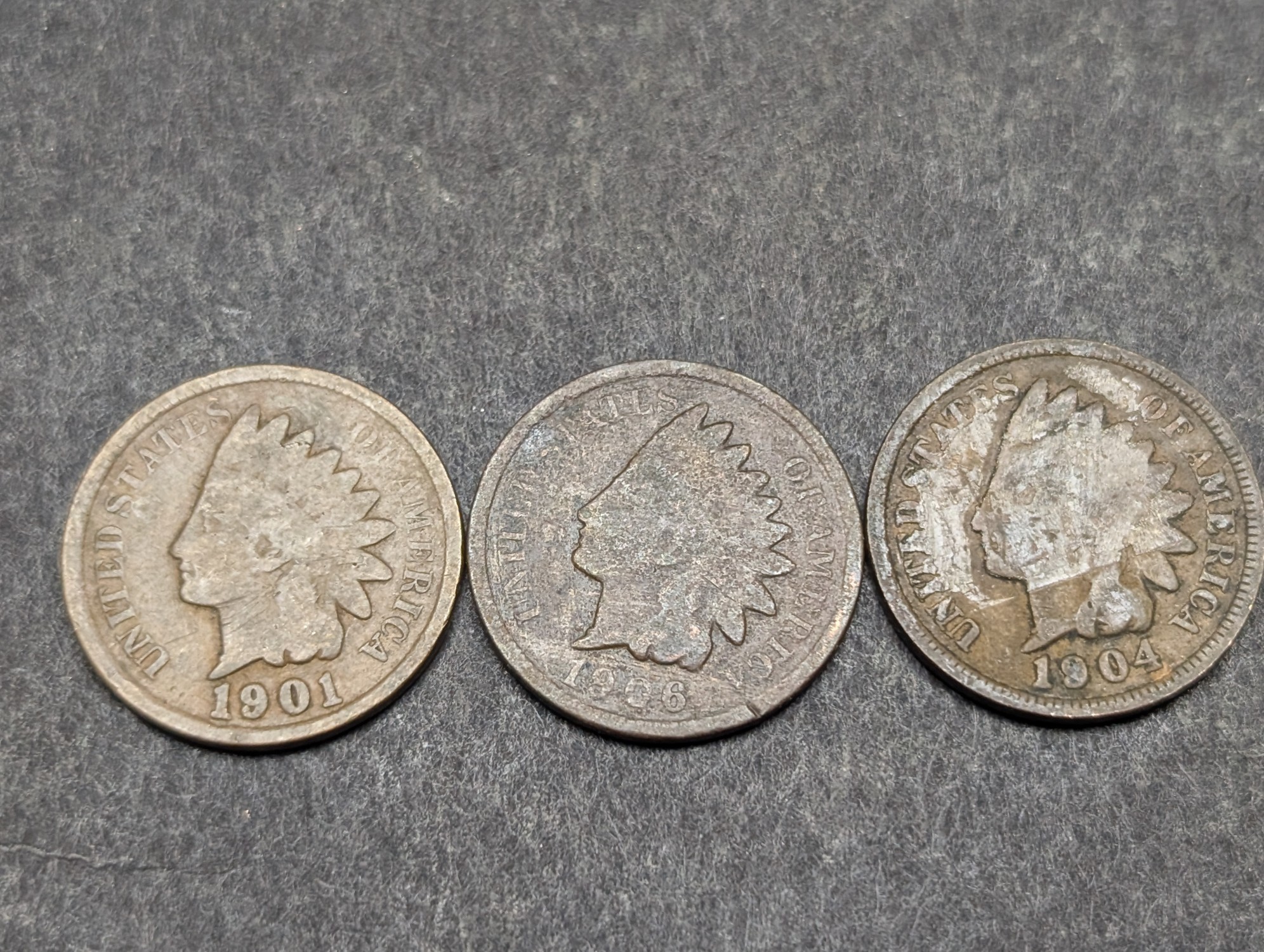 1900-1909 Indian Head Cents - Consecutive Dates