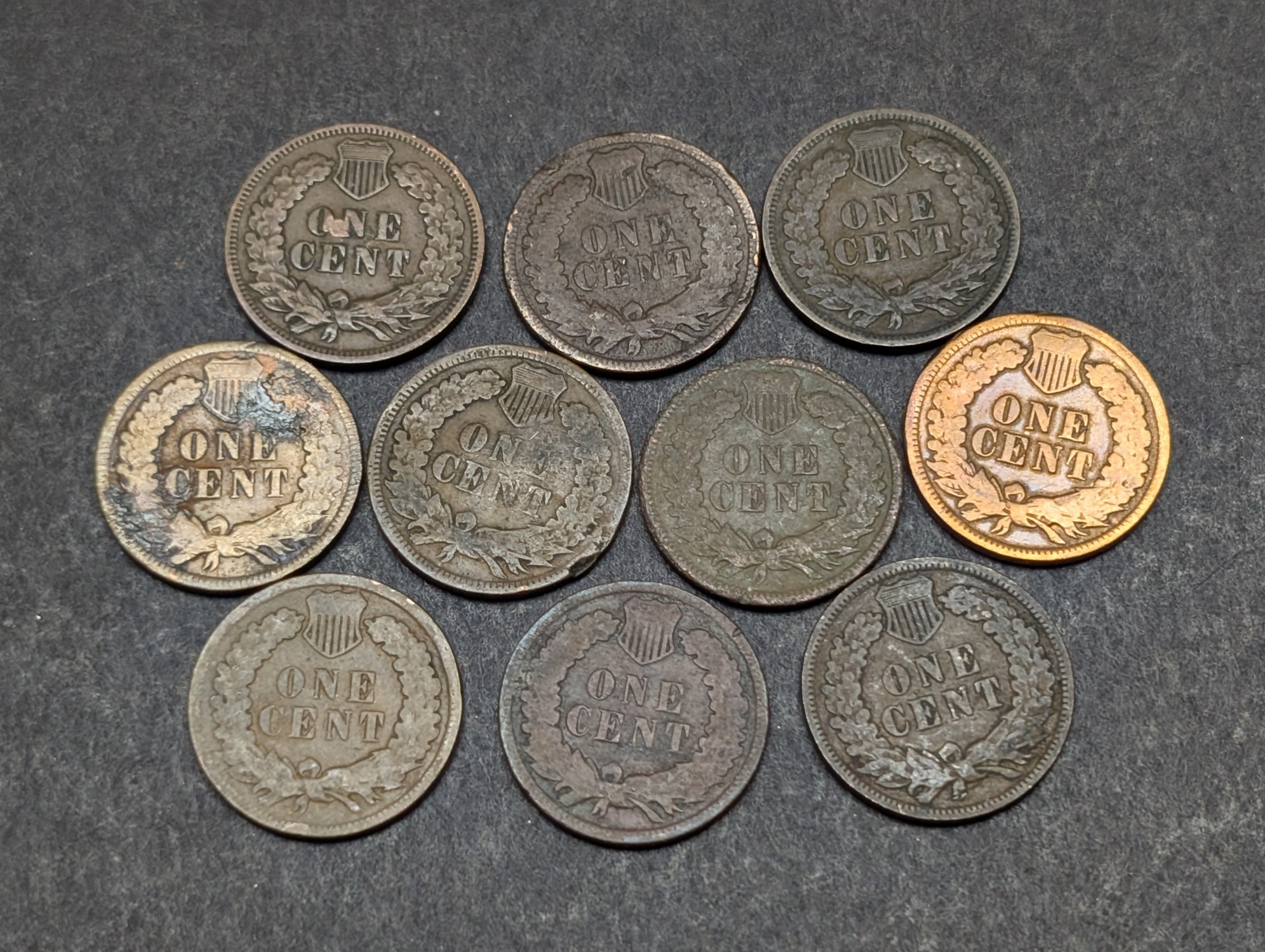 1900-1909 Indian Head Cents - Consecutive Dates
