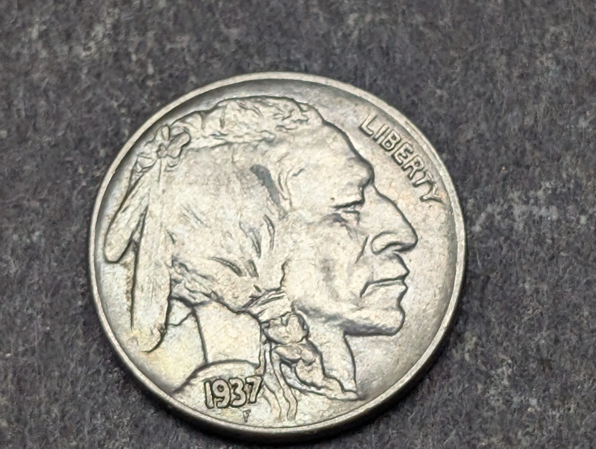 1937 Indian Head Buffalo Nickel - Full Horn