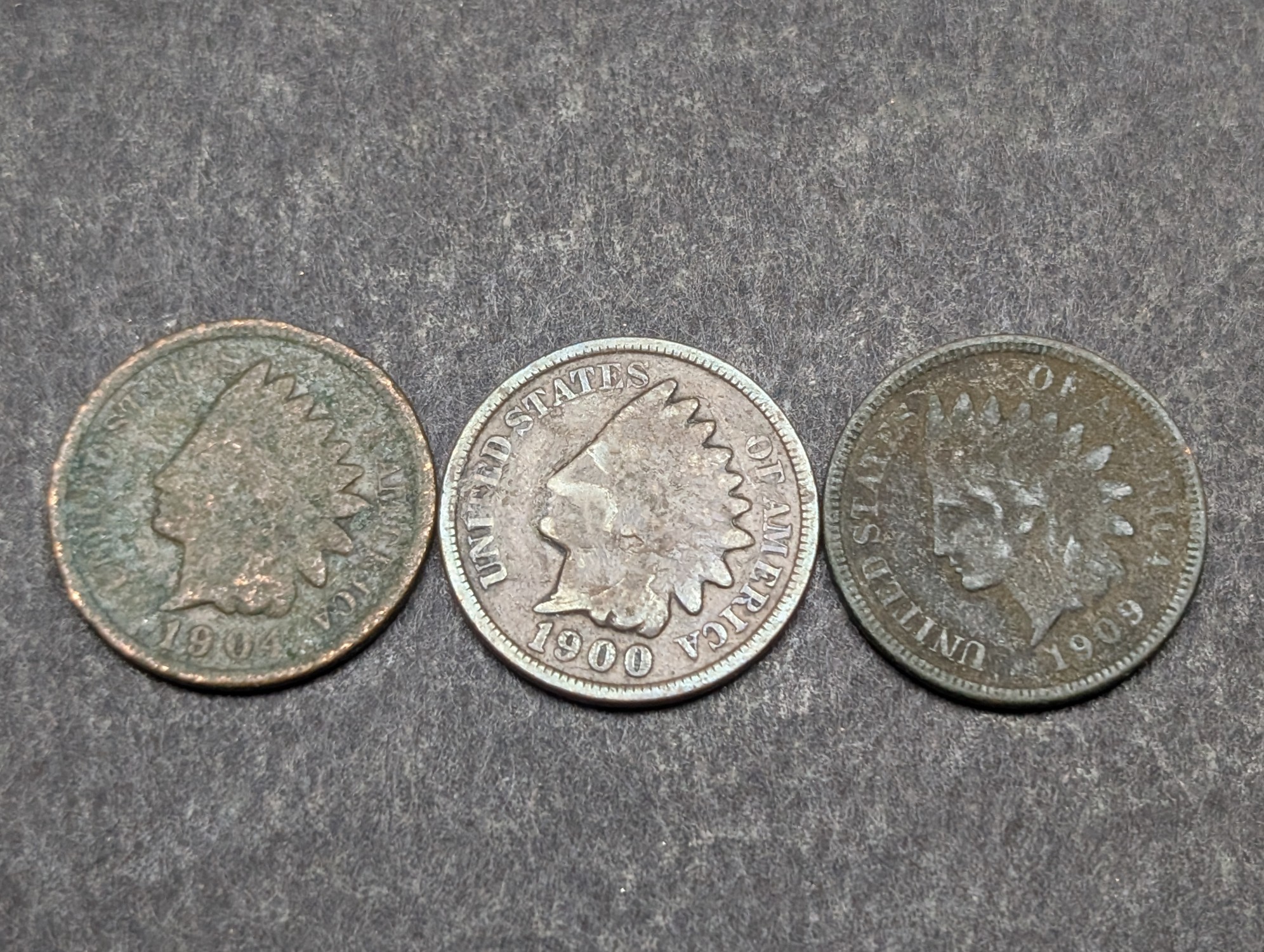 1900-1909 Indian Head Cents - Consecutive Dates