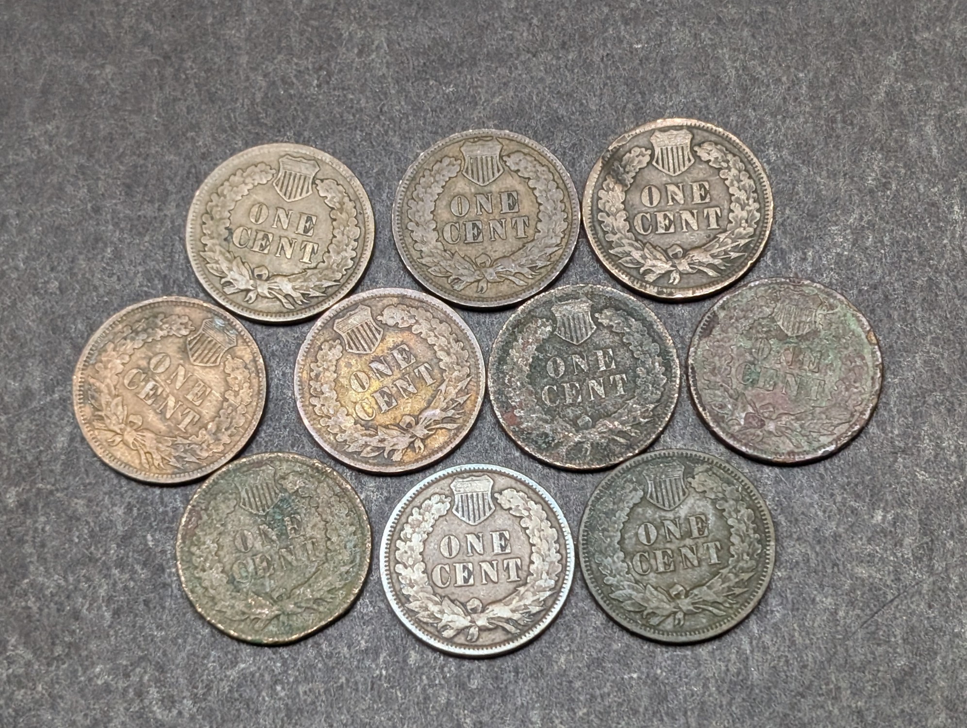 1900-1909 Indian Head Cents - Consecutive Dates