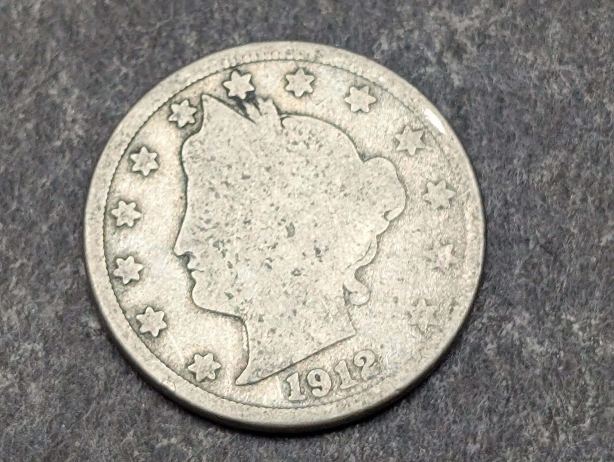 1912-D Liberty Head V Nickel