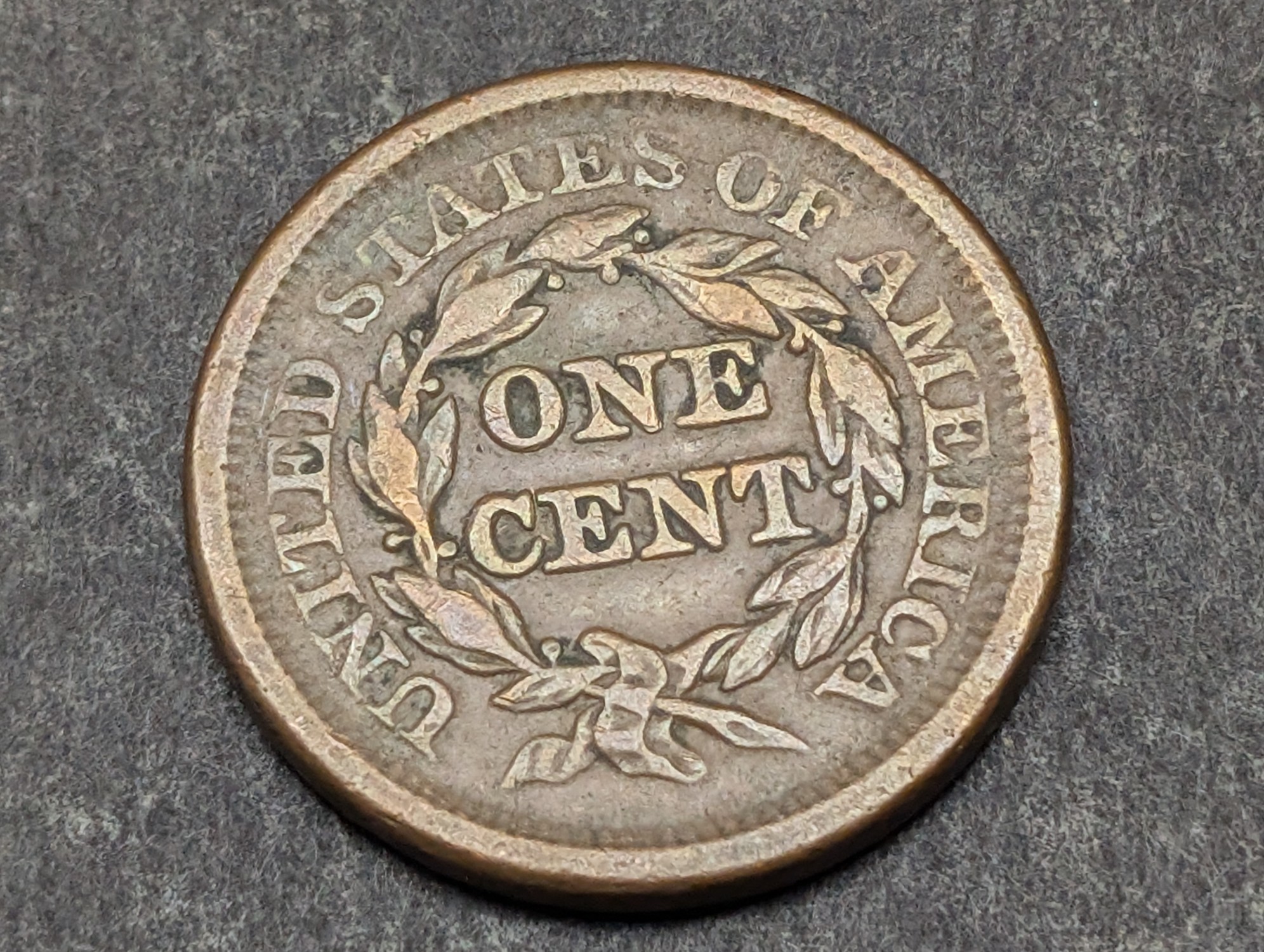 1851 Braided Hair Large Cent - Full Liberty