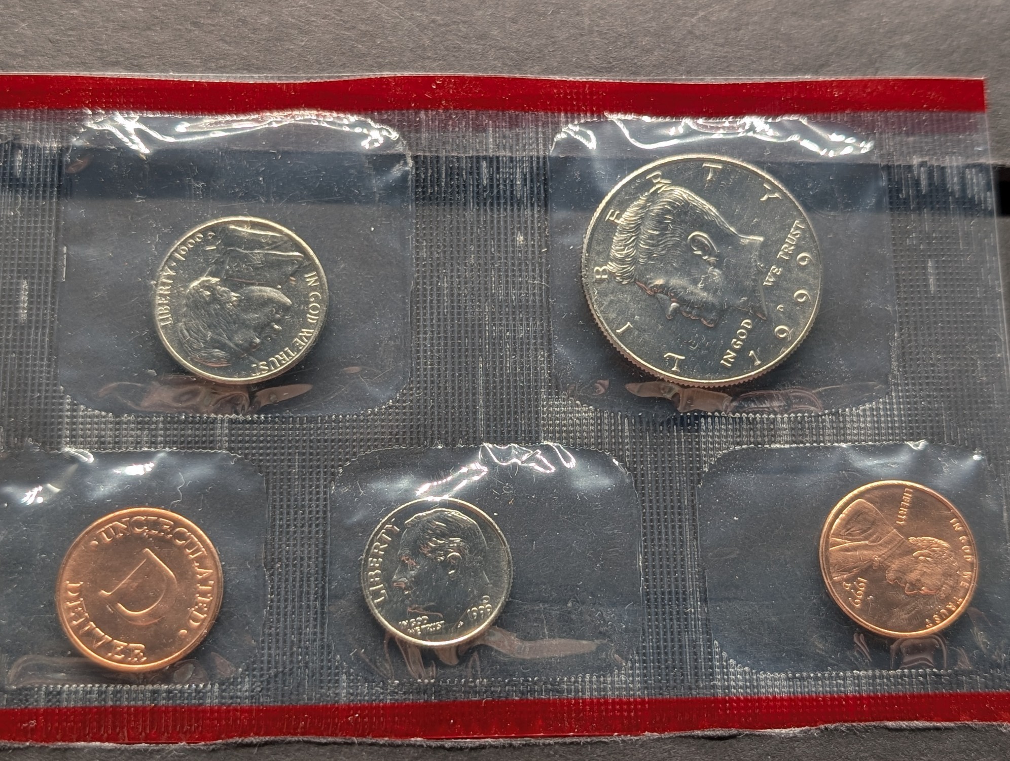 1999-D Only U.S. Mint Uncirculated Coin Set with State Quarters In OGP