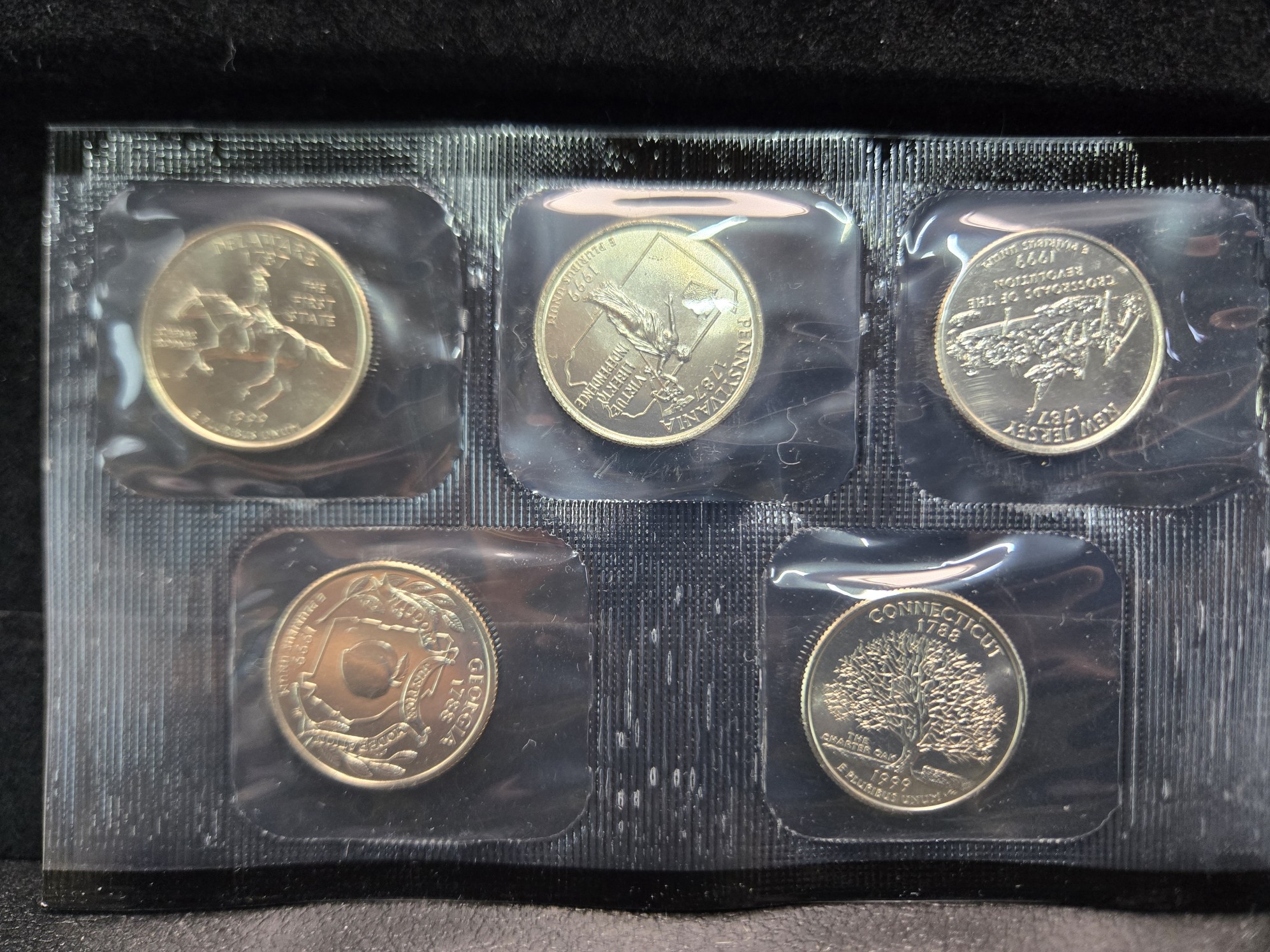 1999-D Only U.S. Mint Uncirculated Coin Set with State Quarters In OGP