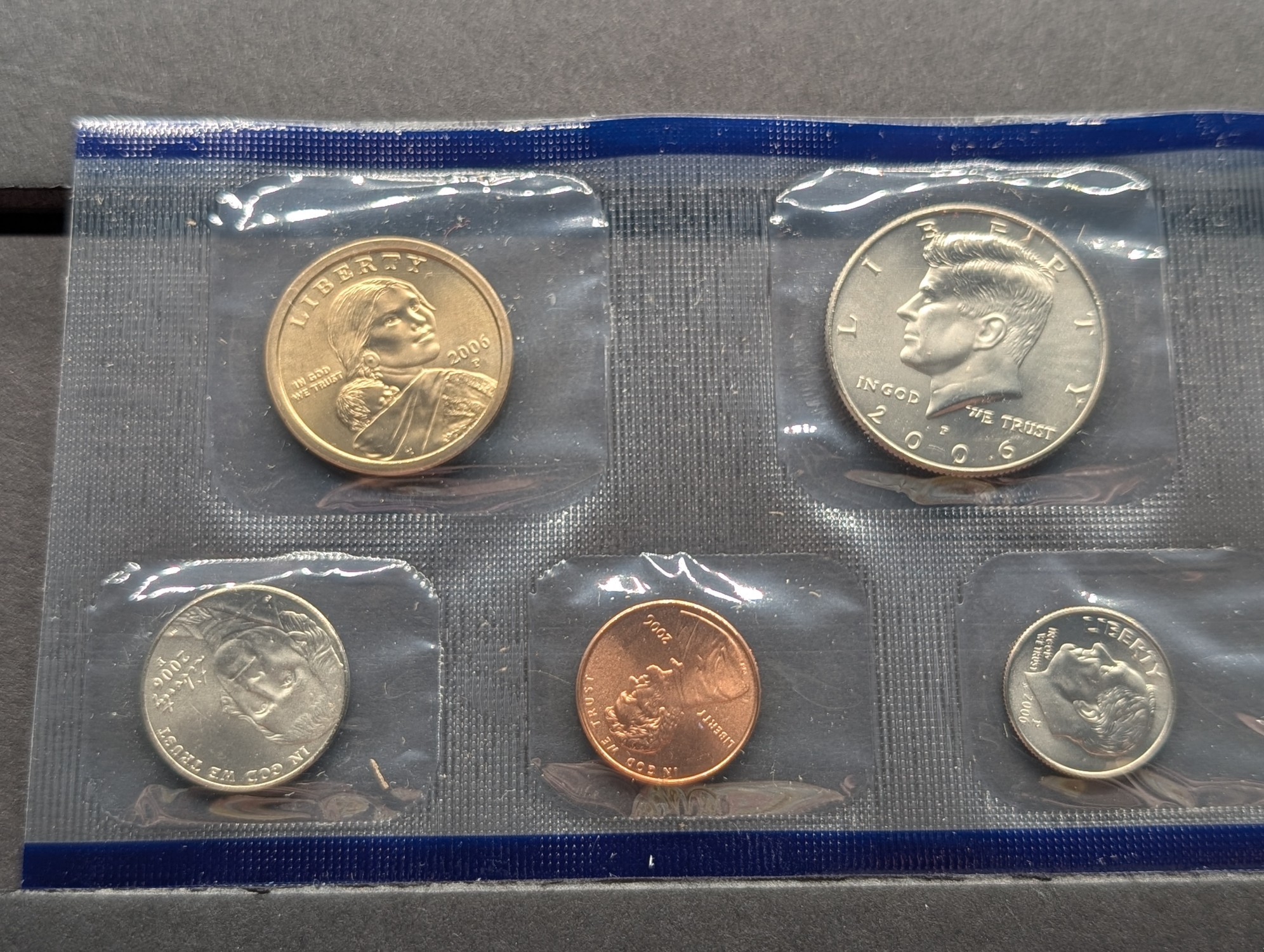 2006-P Only U.S. Mint Uncirculated Coin Set with State Quarters and Sacagawea Dollar In OGP w/ COA