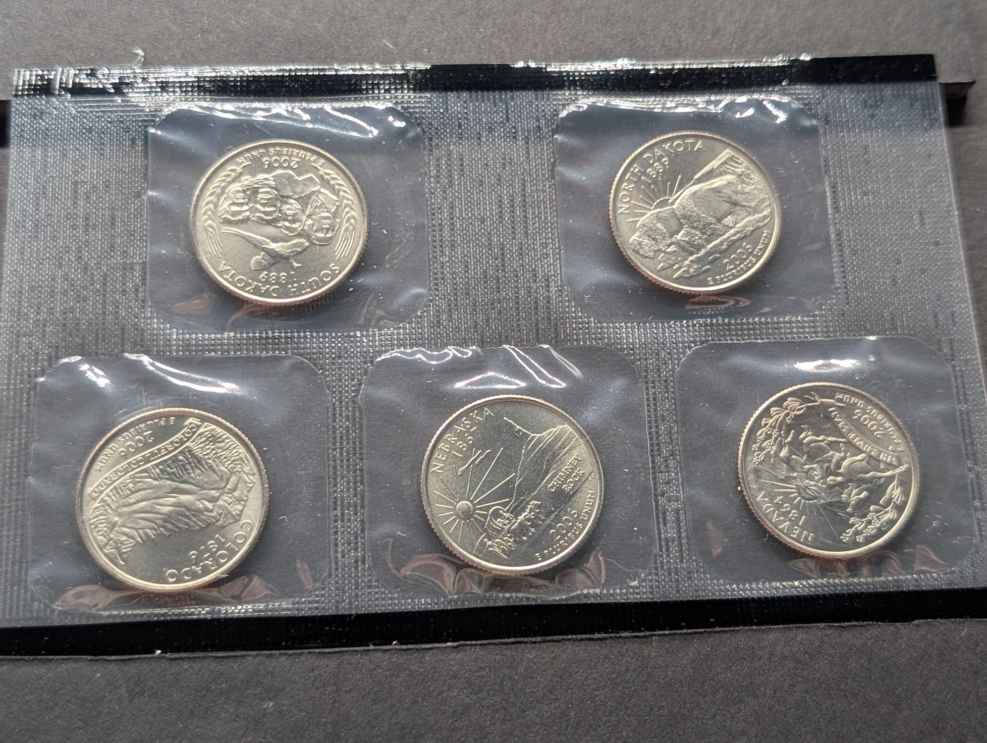 2006-D Only U.S. Mint Uncirculated Coin Set with State Quarters and Sacagawea Dollar In OGP