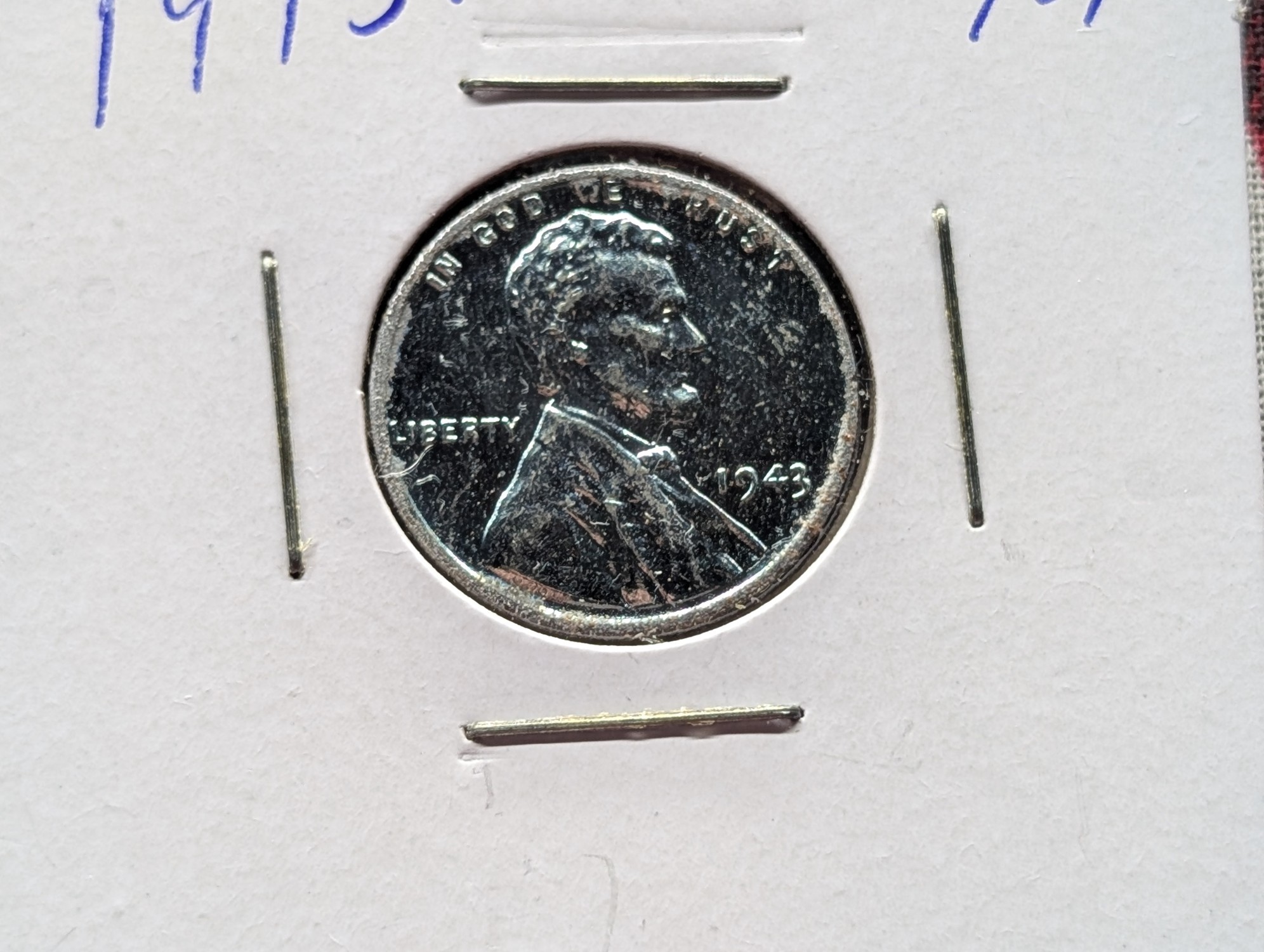 1943 Lincoln Steel Wartime Wheat Cent