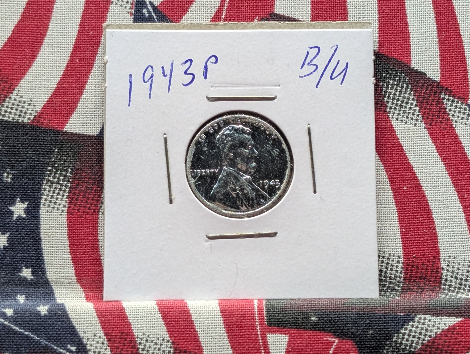 1943 Lincoln Steel Wartime Wheat Cent