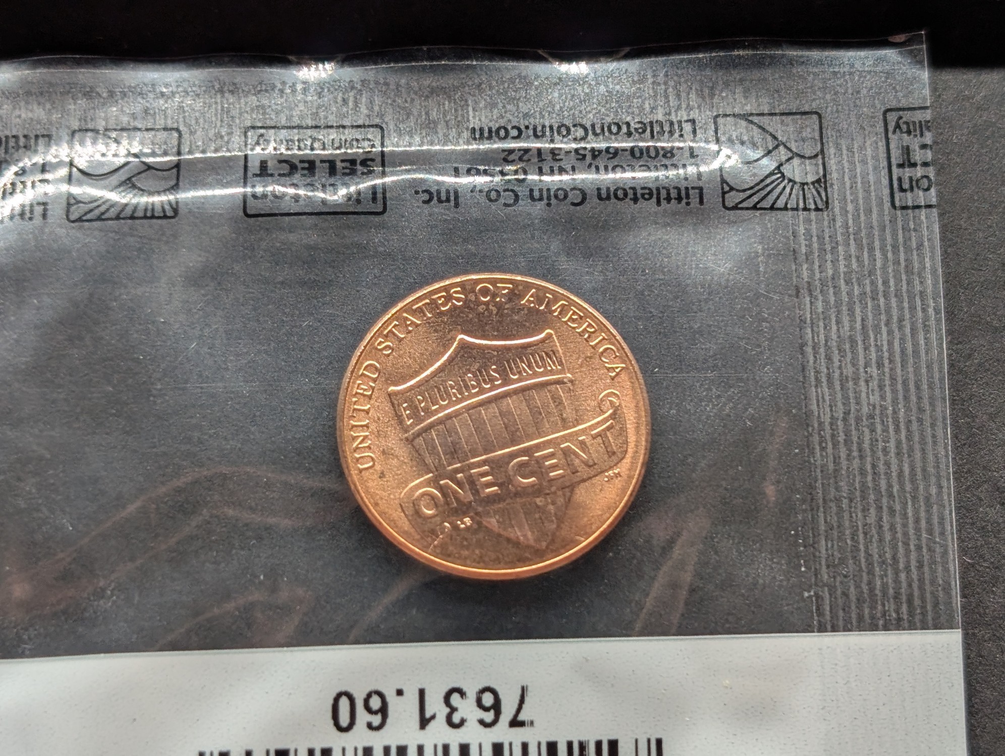 2016-D Lincoln Shield Cent, Uncirculated-60 in Littleton Package
