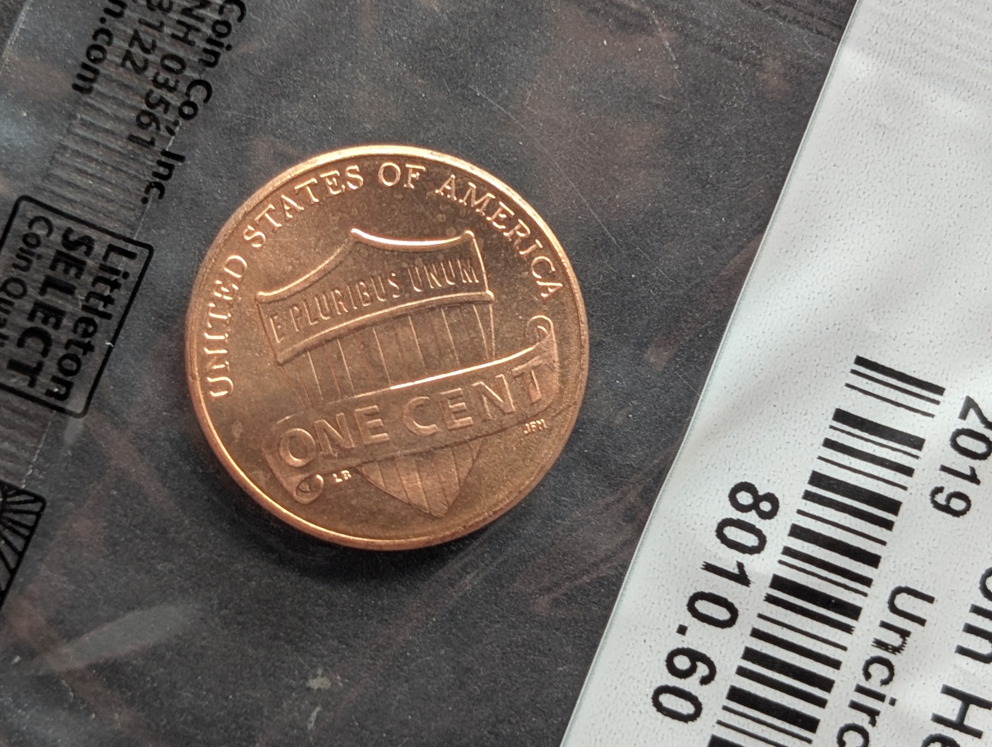2019 Lincoln Shield Cent, Uncirculated-60 in Littleton Package