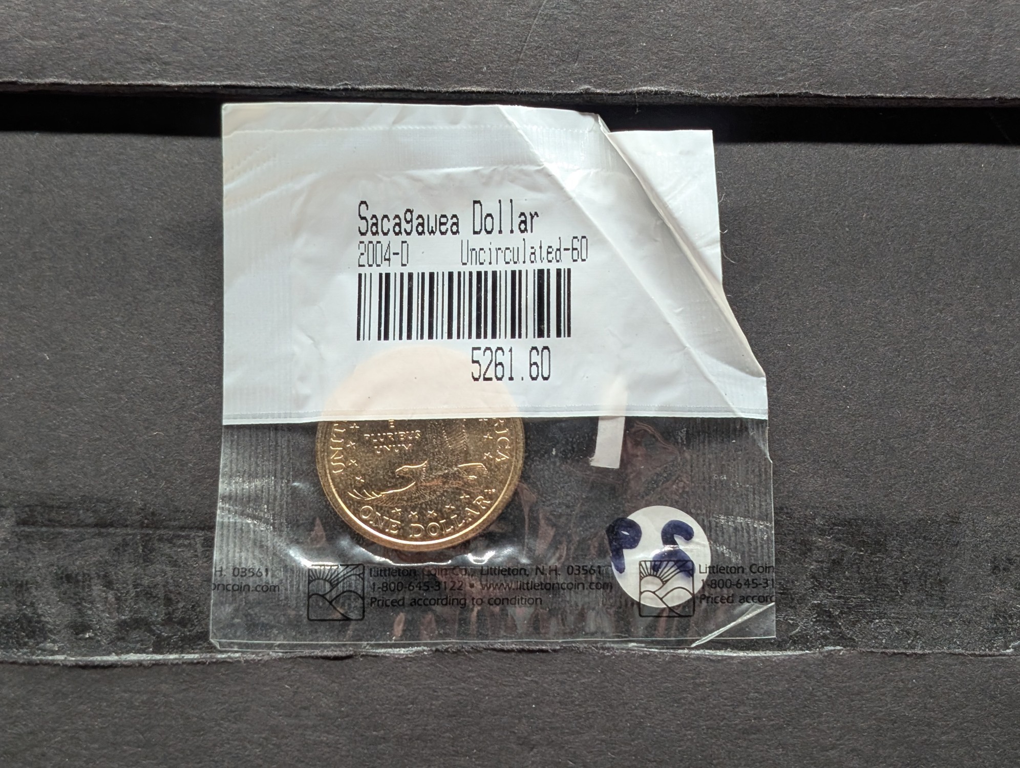 2004-D Sacagawea Native American Dollar, Uncirculated-60 in Littleton Package
