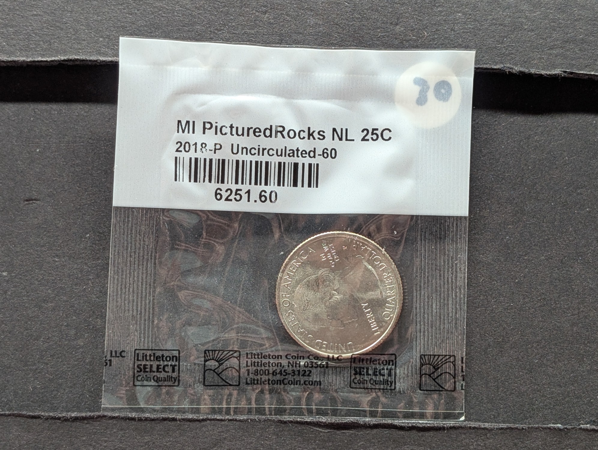 2018-P ATB Pictured Rocks Washington Quarter, Uncirculated-60 in Littleton Package