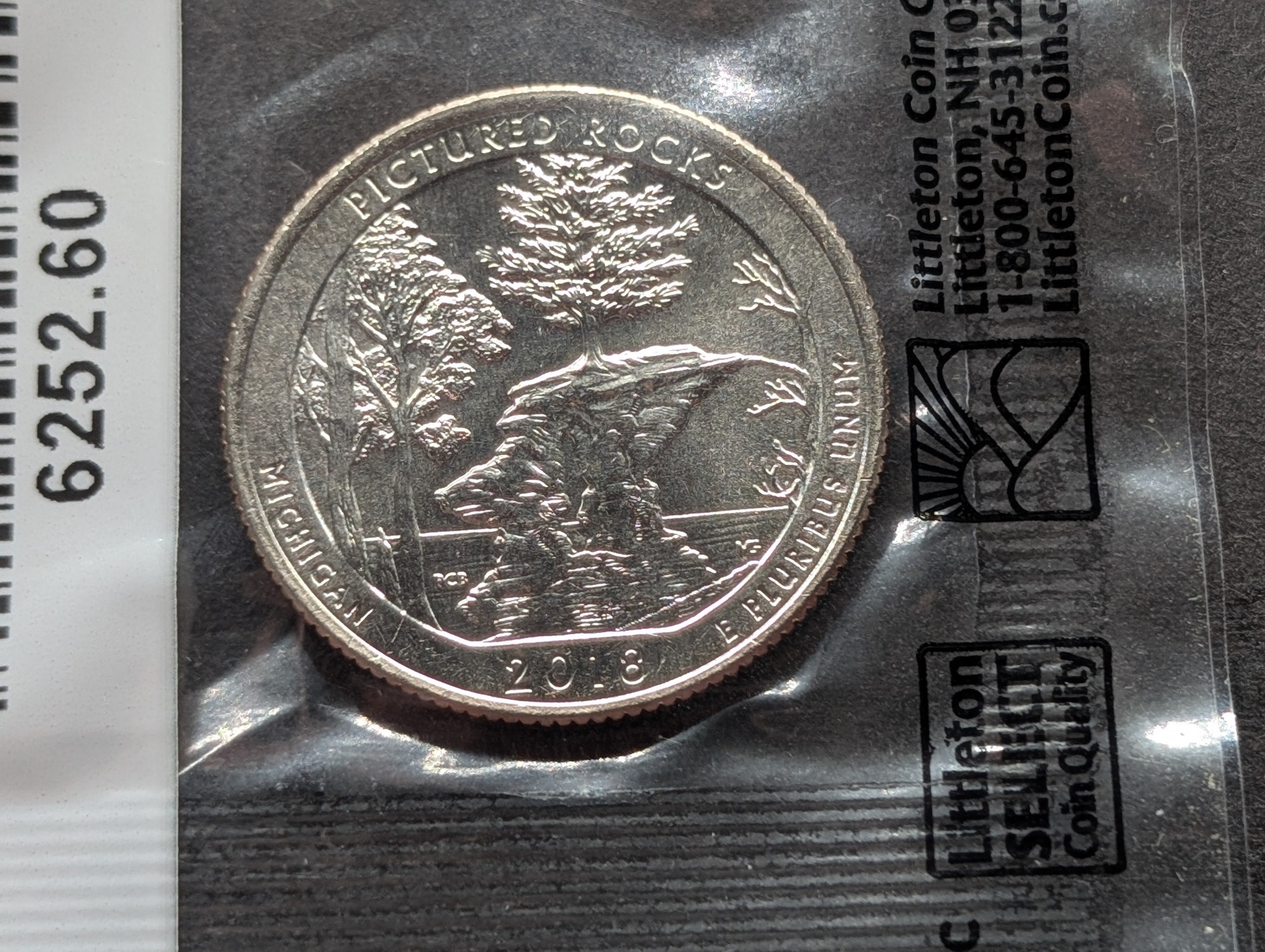 2018-D ATB Pictured Rocks Washington Quarter, Uncirculated-60 in Littleton Package