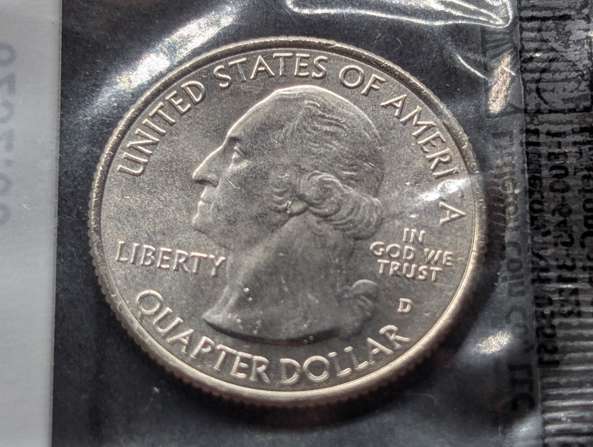 2018-D ATB Pictured Rocks Washington Quarter, Uncirculated-60 in Littleton Package