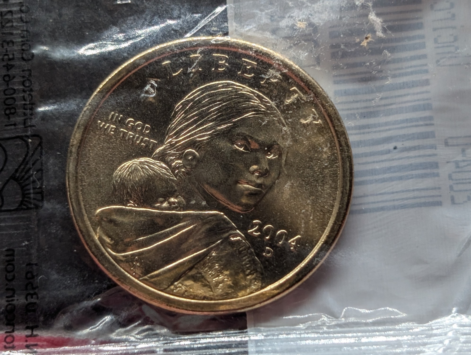 2004-D Sacagawea Native American Dollar, Uncirculated-60 in Littleton Package