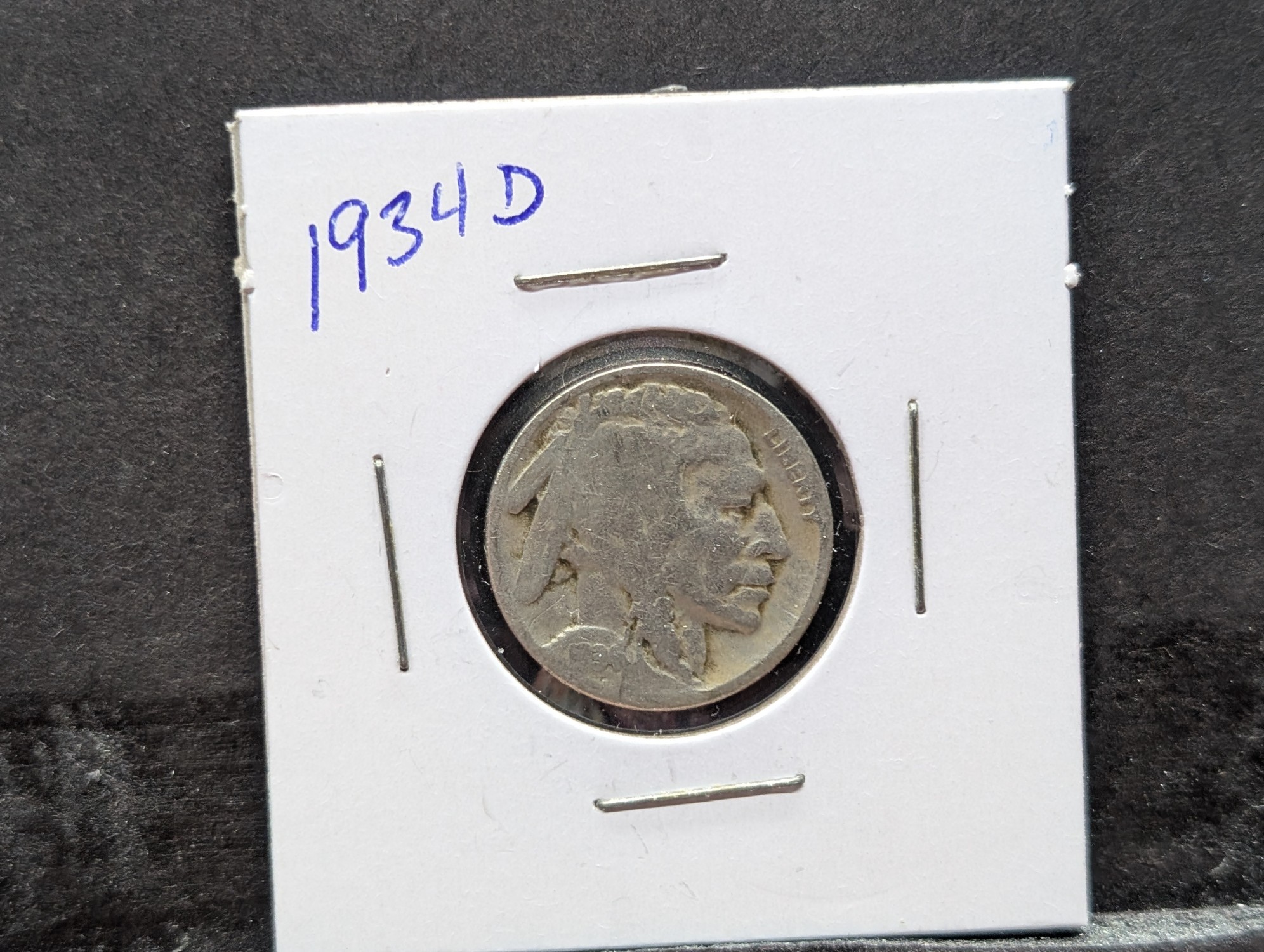 1934-D Indian Head Buffalo Nickel