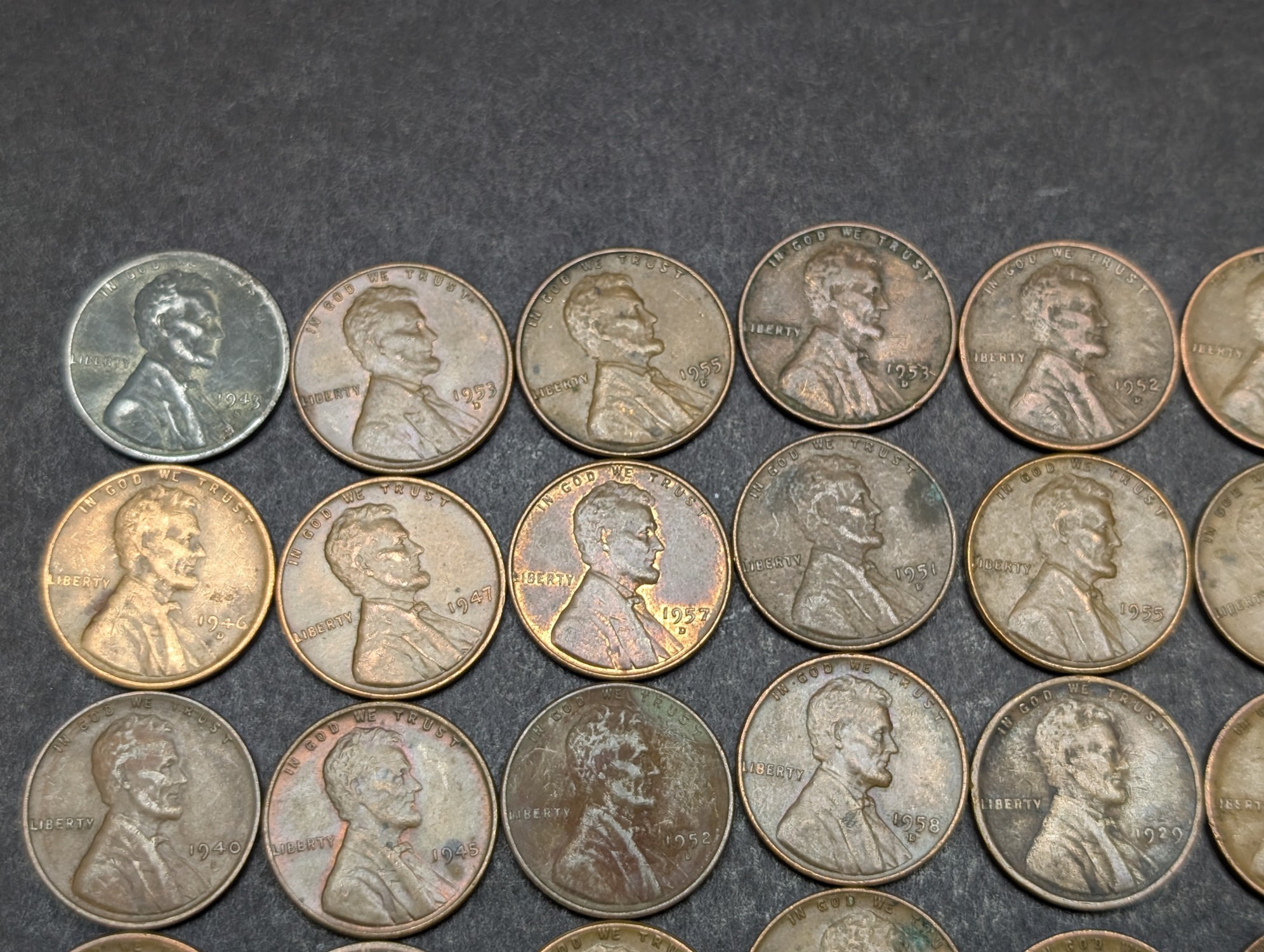 Roll of (50) Mixed Date Lincoln Wheat Cents