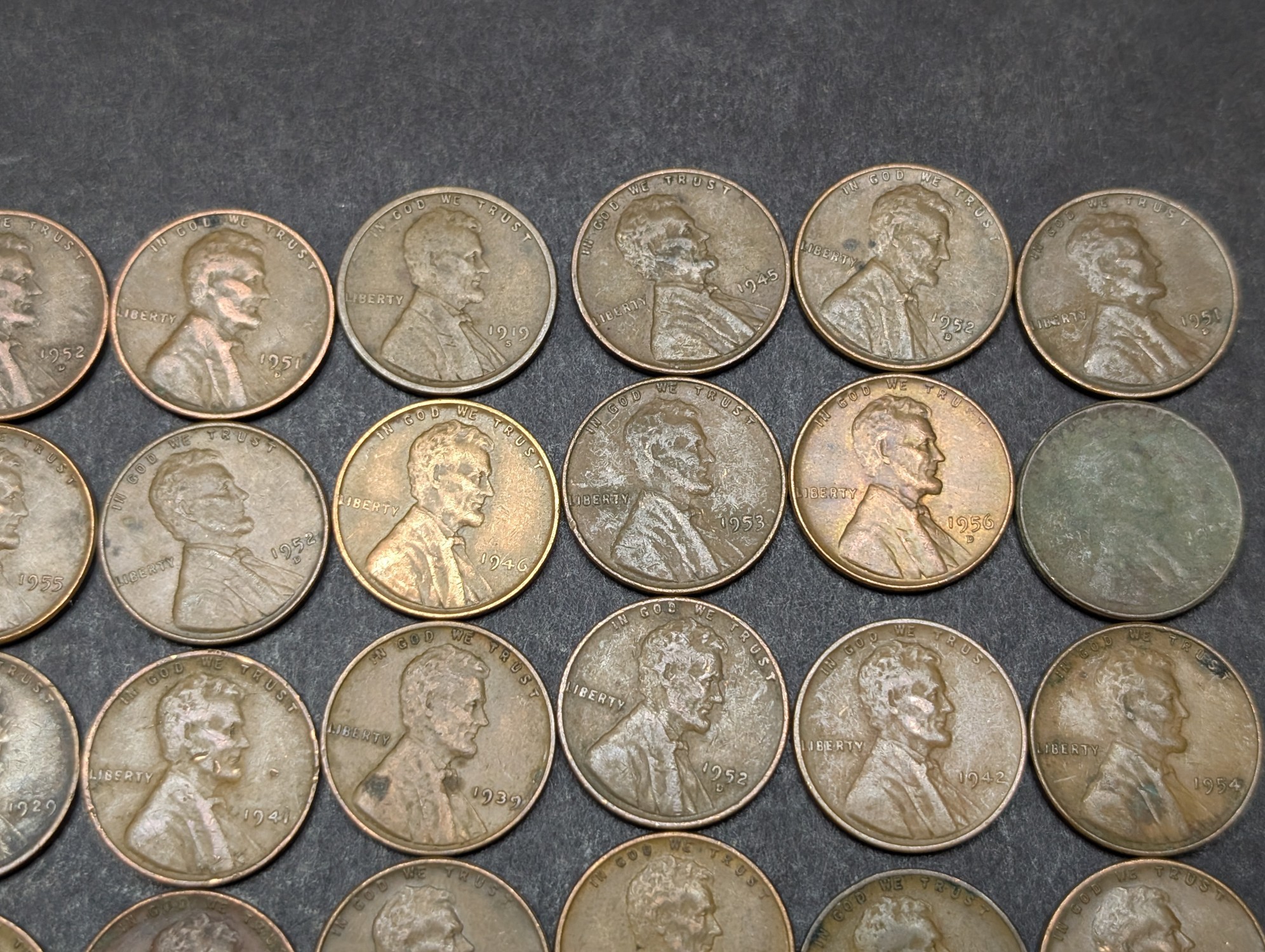 Roll of (50) Mixed Date Lincoln Wheat Cents