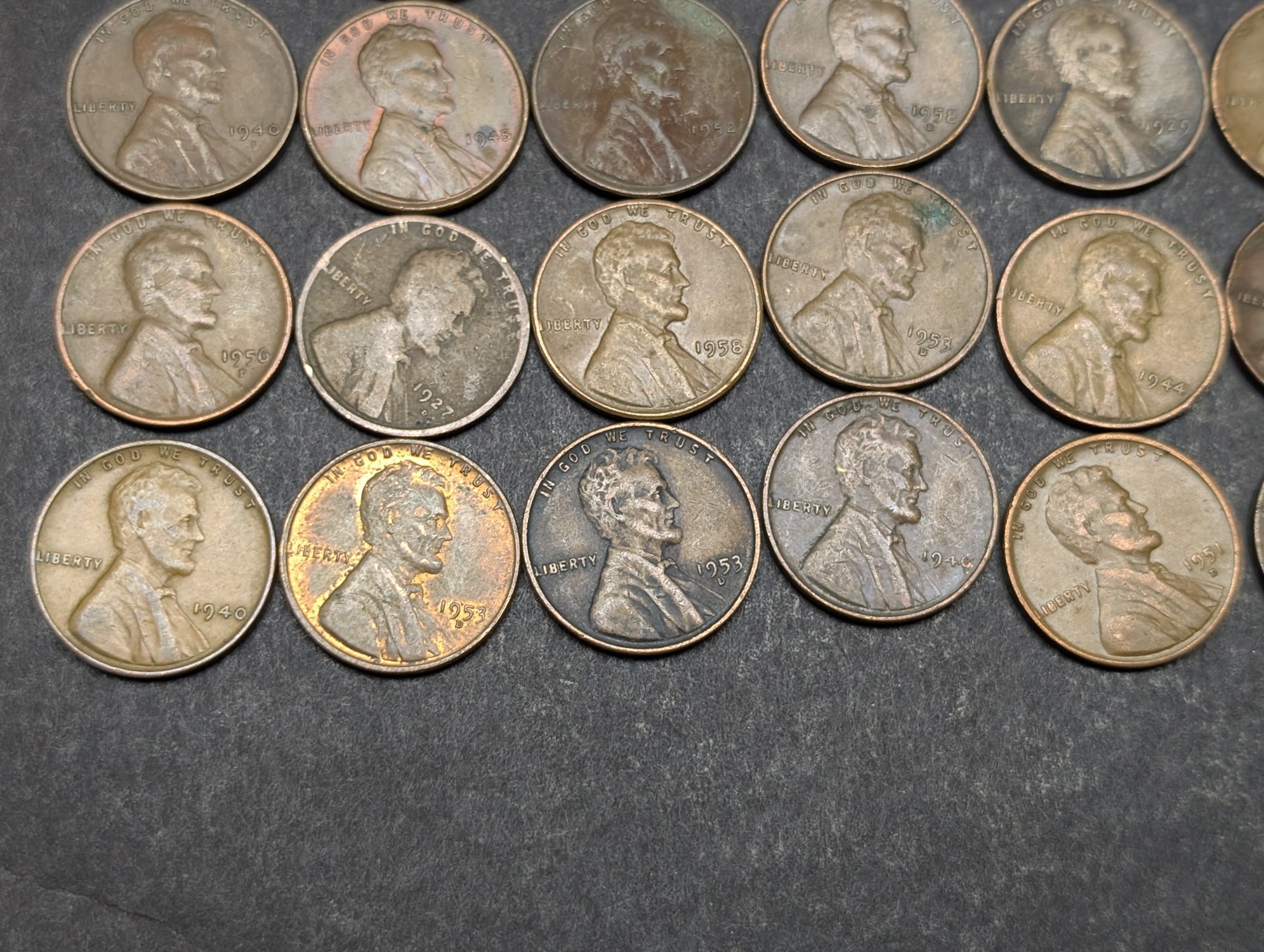 Roll of (50) Mixed Date Lincoln Wheat Cents