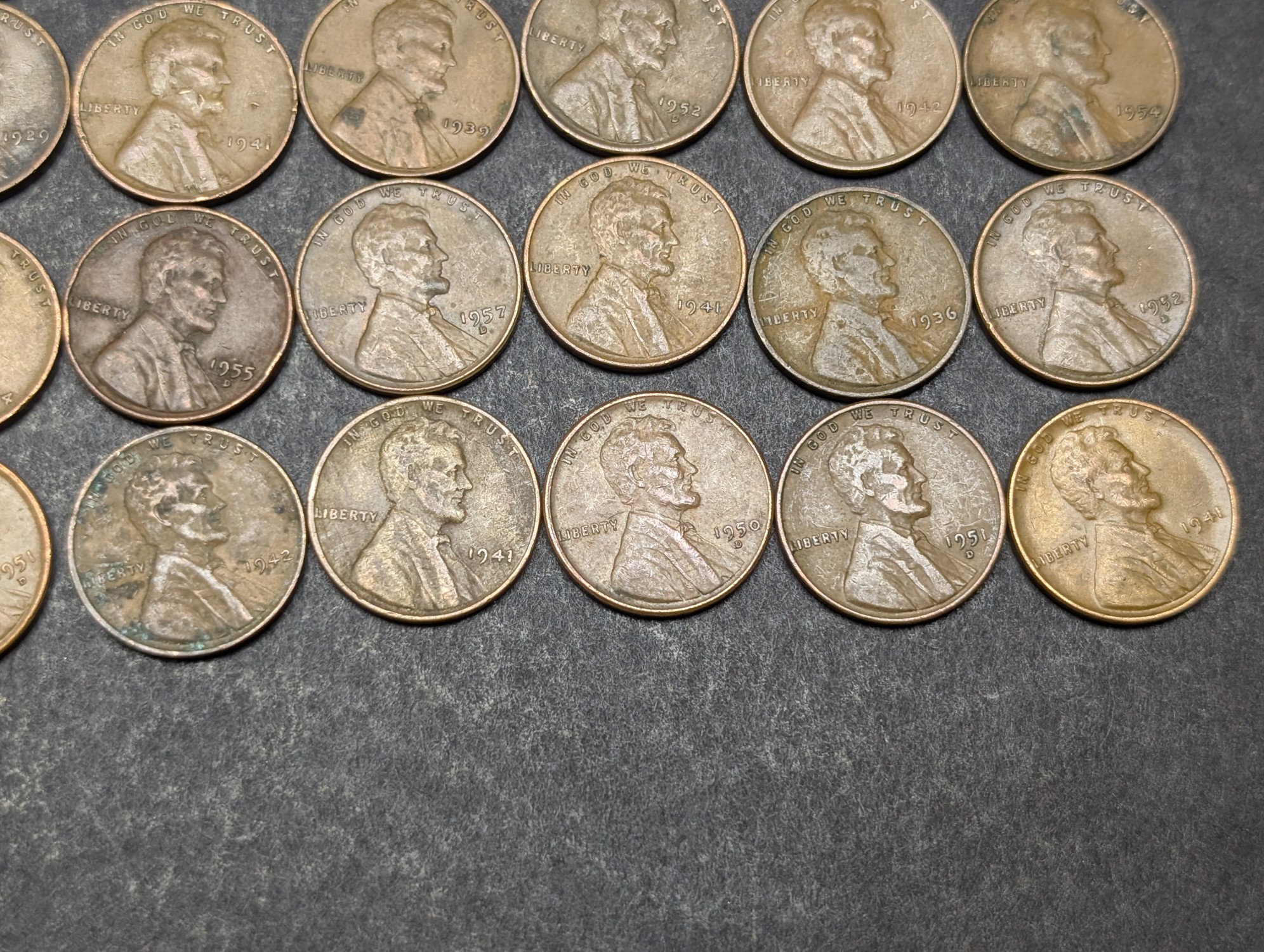 Roll of (50) Mixed Date Lincoln Wheat Cents