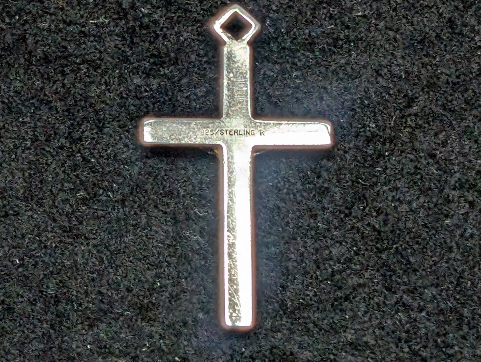 Sterling Crucifix Pendant, 1.3 Grams .925 Silver
