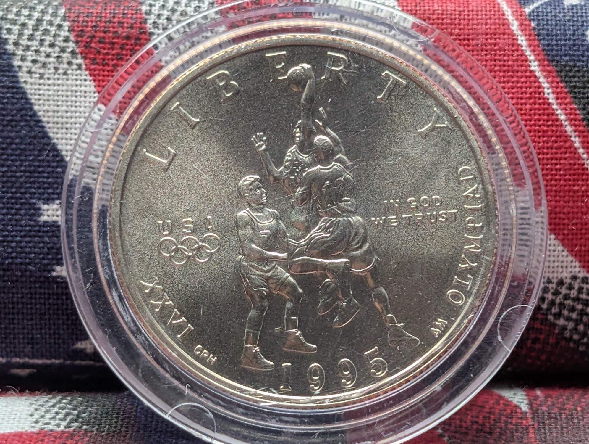 1995-S Uncirculated Atlanta Olympics Basketball Half Dollar