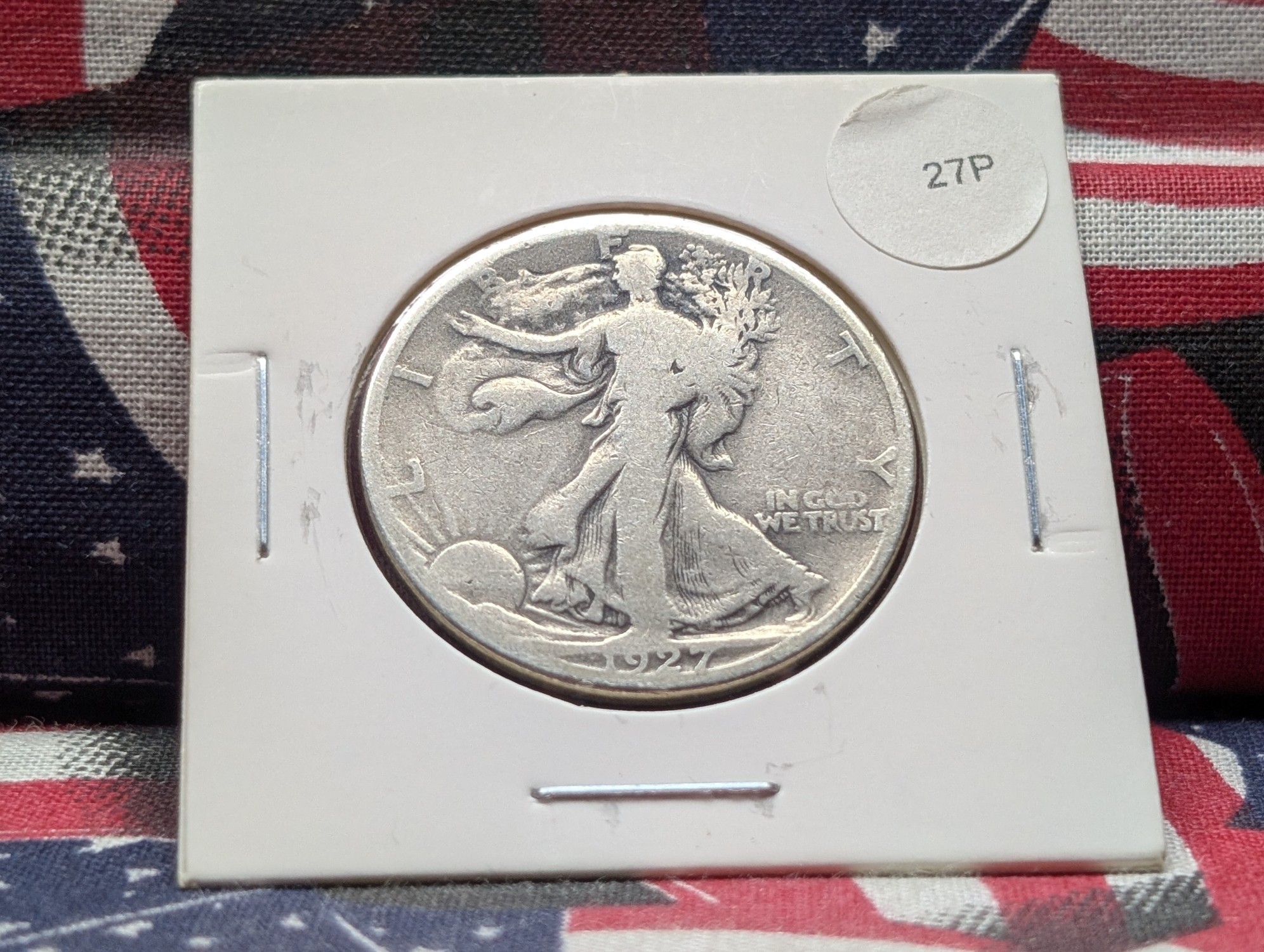1927-S Walking Liberty 90% Silver Half Dollar