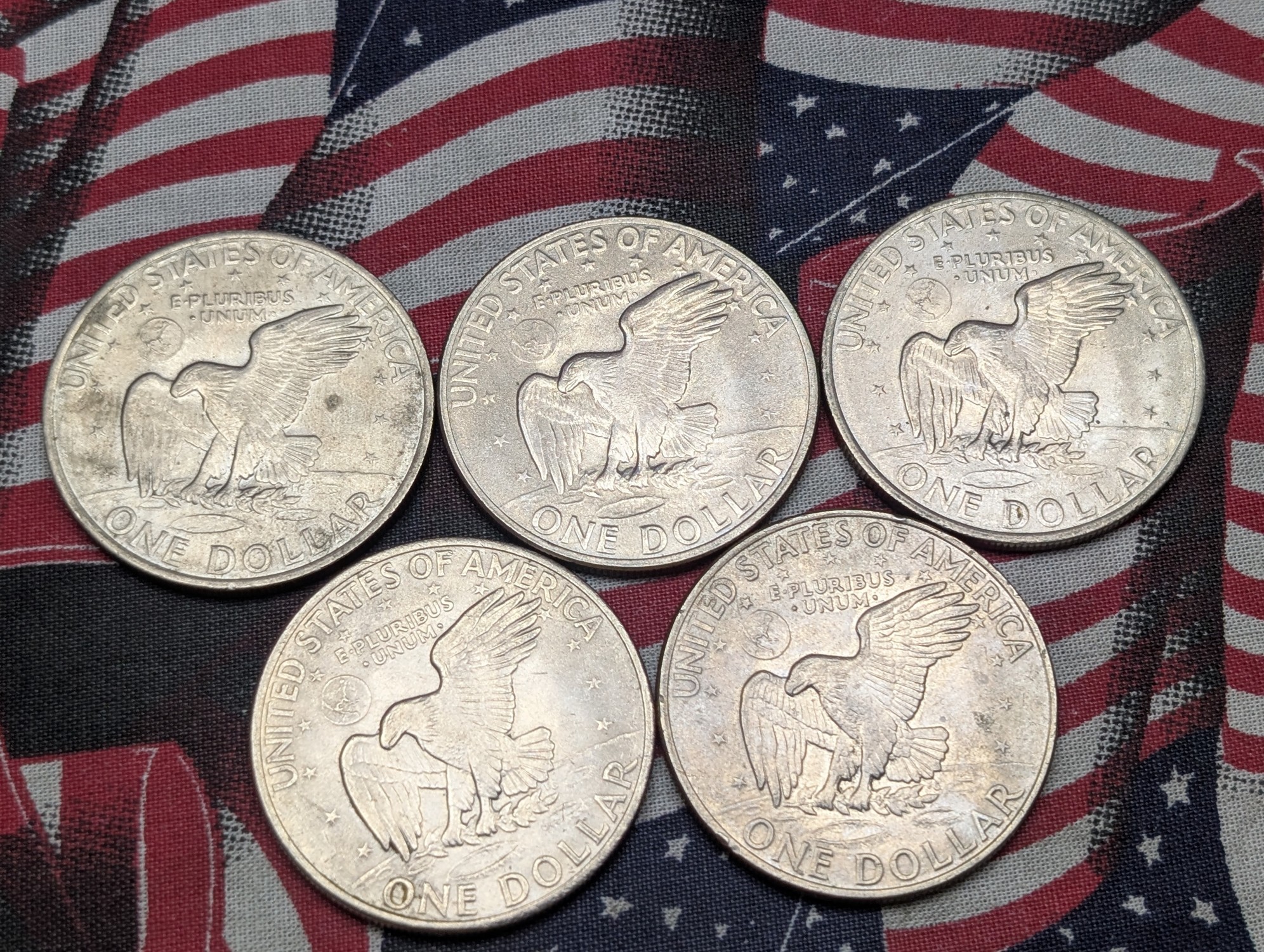 (2) 1971 & (3) 1971-D Eisenhower Dollars