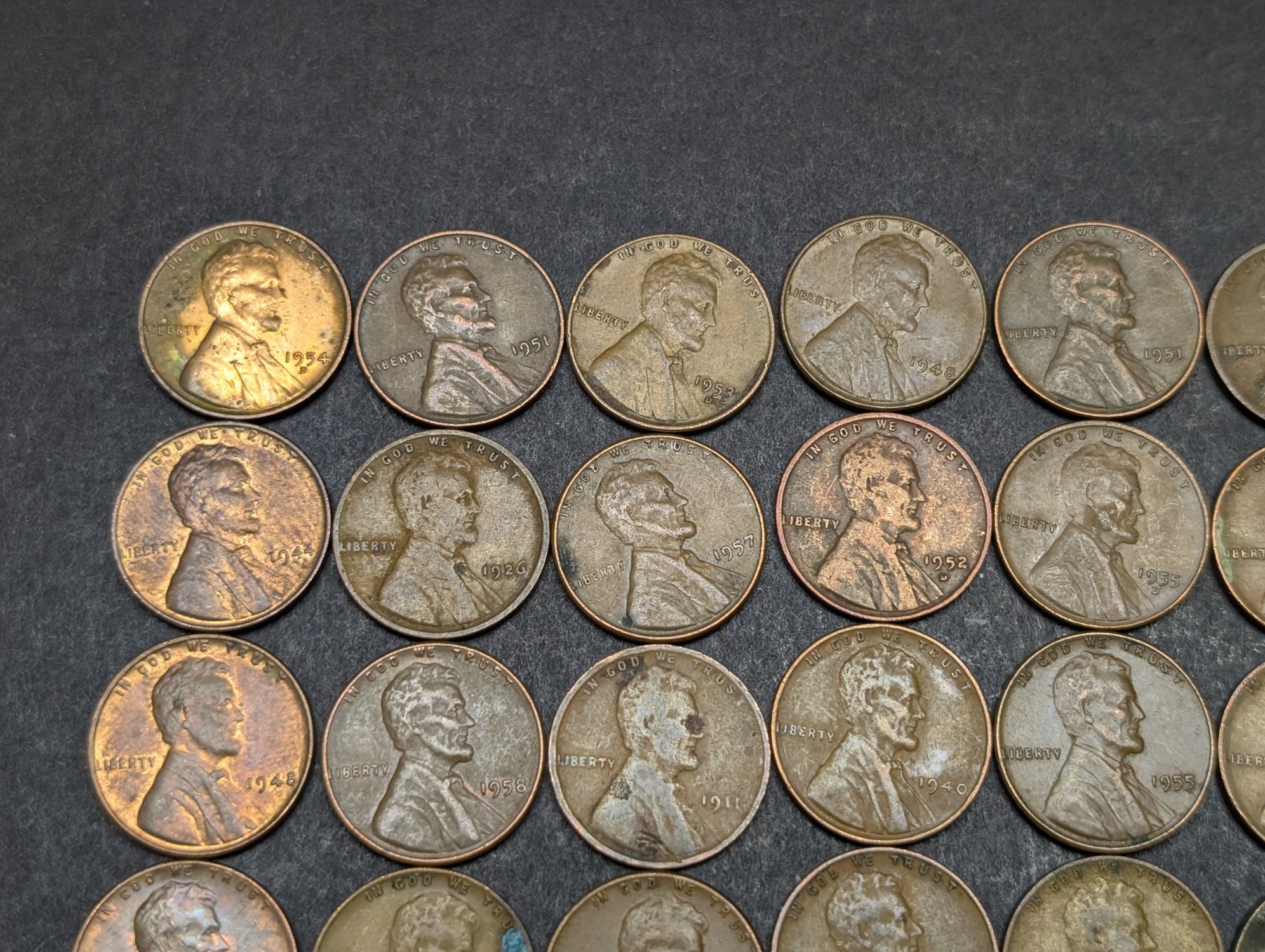 Roll of (50) Mixed Date Lincoln Wheat Cents
