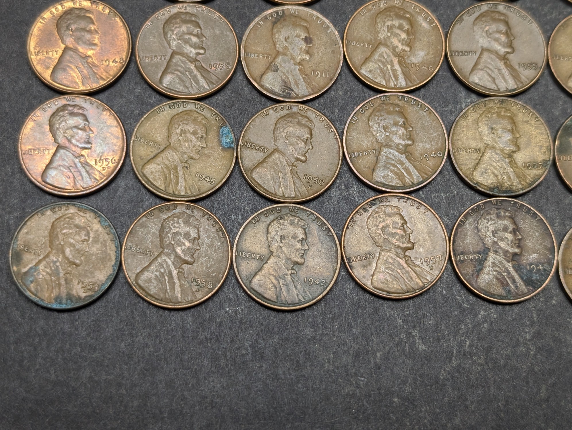 Roll of (50) Mixed Date Lincoln Wheat Cents