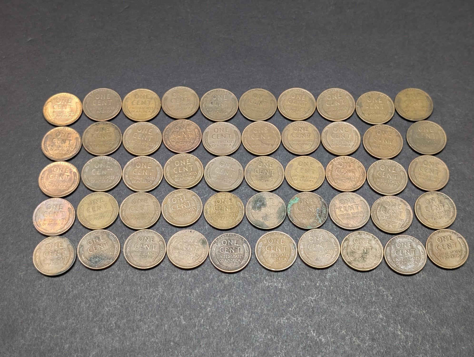 Roll of (50) Mixed Date Lincoln Wheat Cents