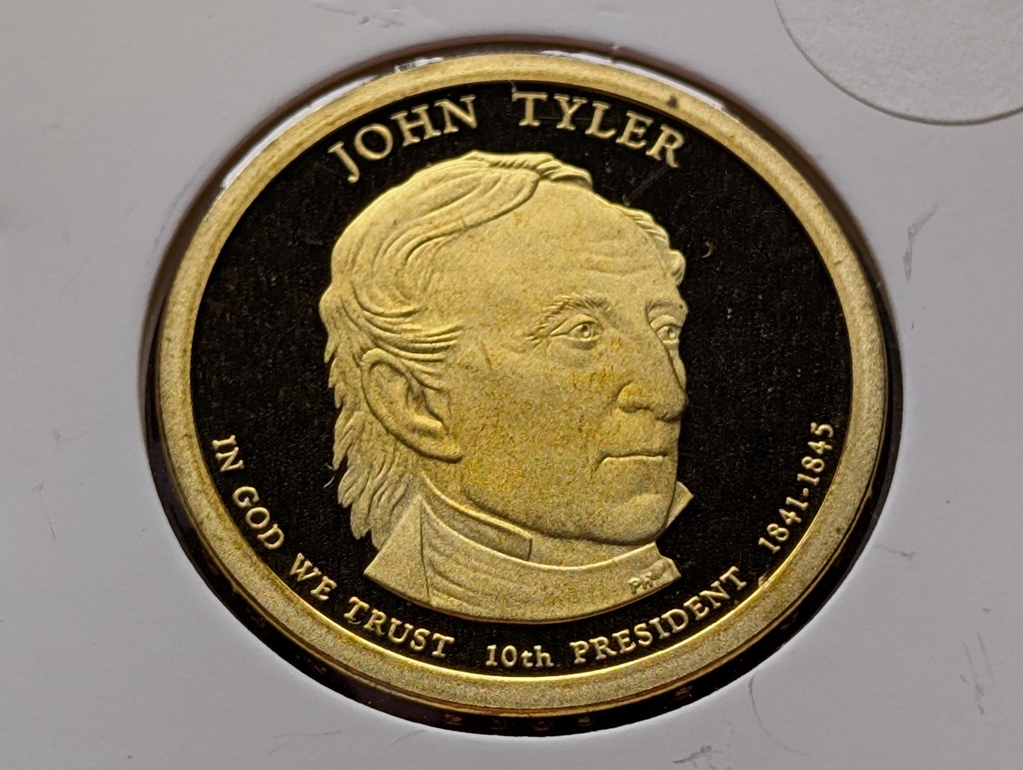 2009-S John Tyler Proof Presidential Dollar